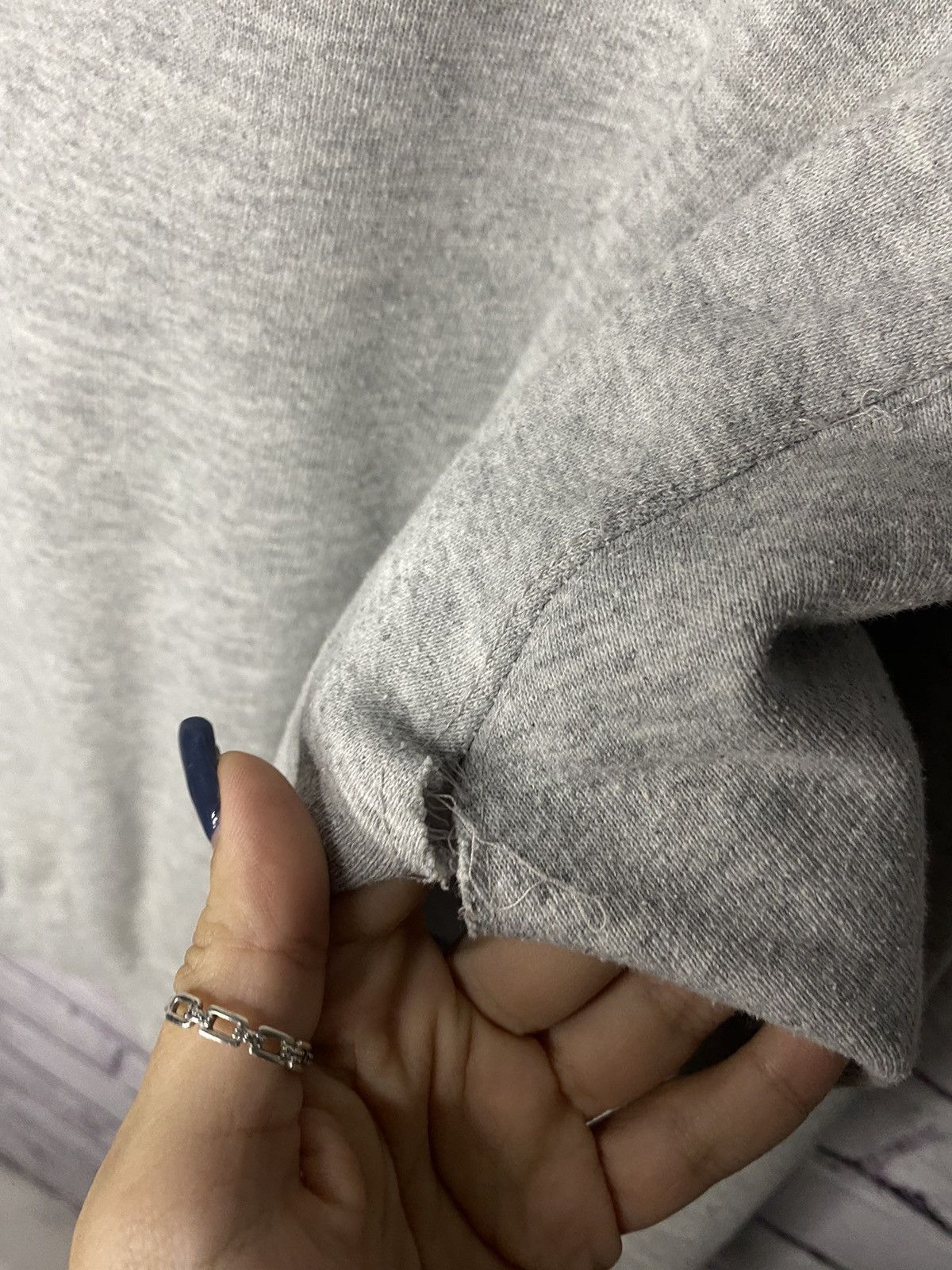 Nike Men's rare blanc hoodie Nike gray streetwear vintage Size US L / EU 52-54 / 3 - 10 Thumbnail