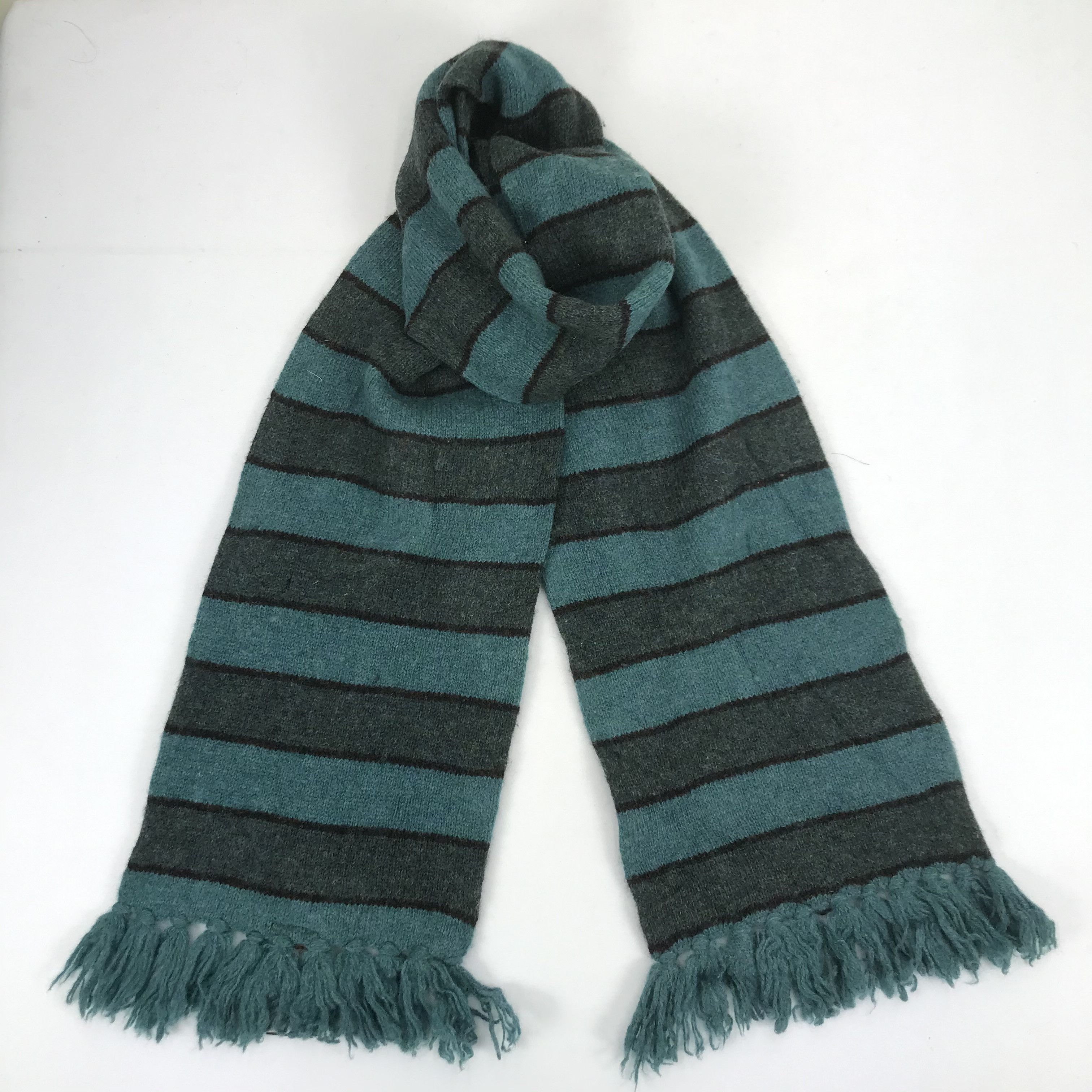 Japanese Brand Vintage Shetland Islands Scarf Muffler Wool Winter Scarves . Size ONE SIZE - 1 Thumbnail