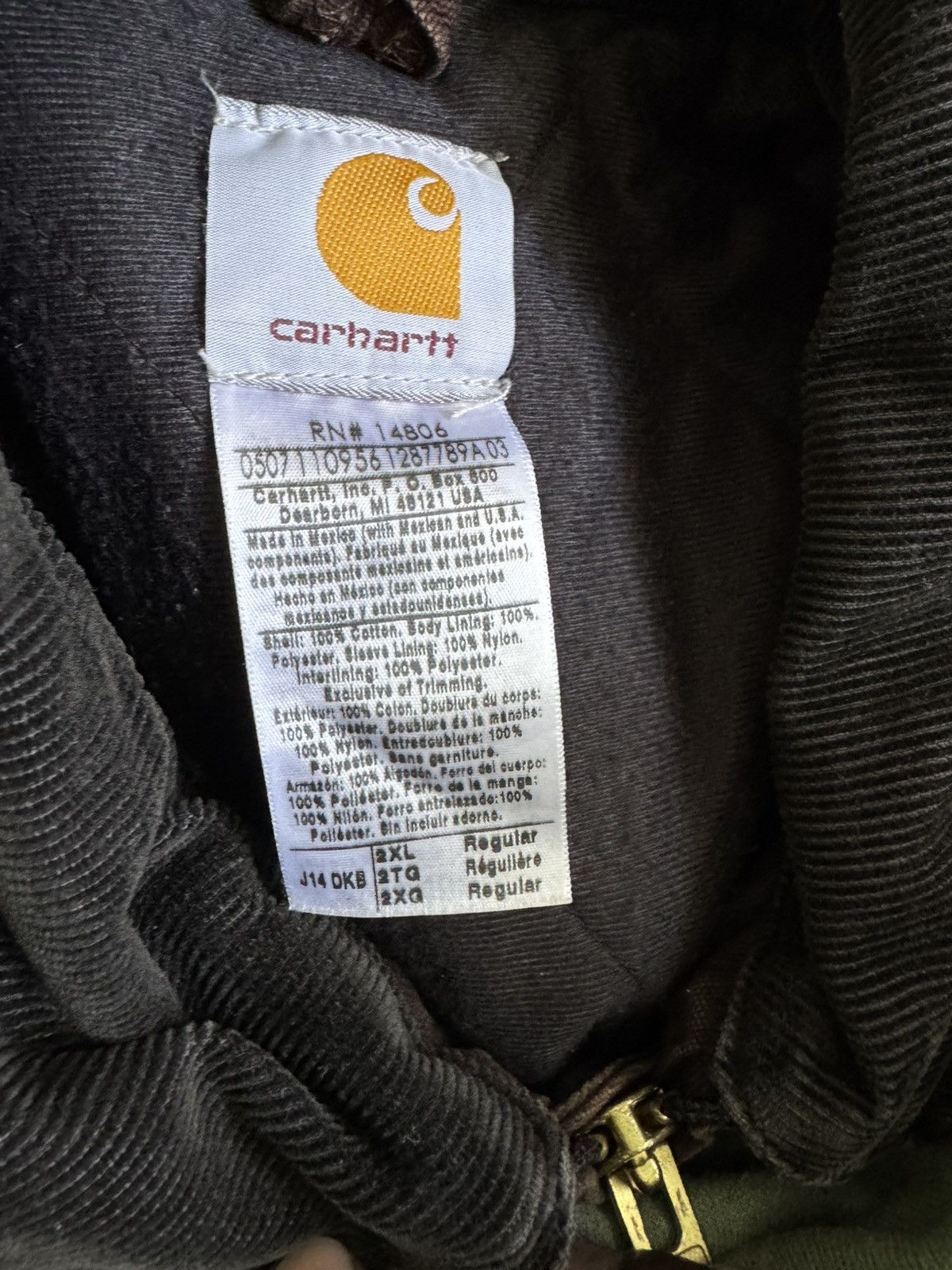 Carhartt × Vintage VTG Carhartt Santa Fe Jacket Mens XXL Brown J14 Size US XXL / EU 58 / 5 - 6 Thumbnail