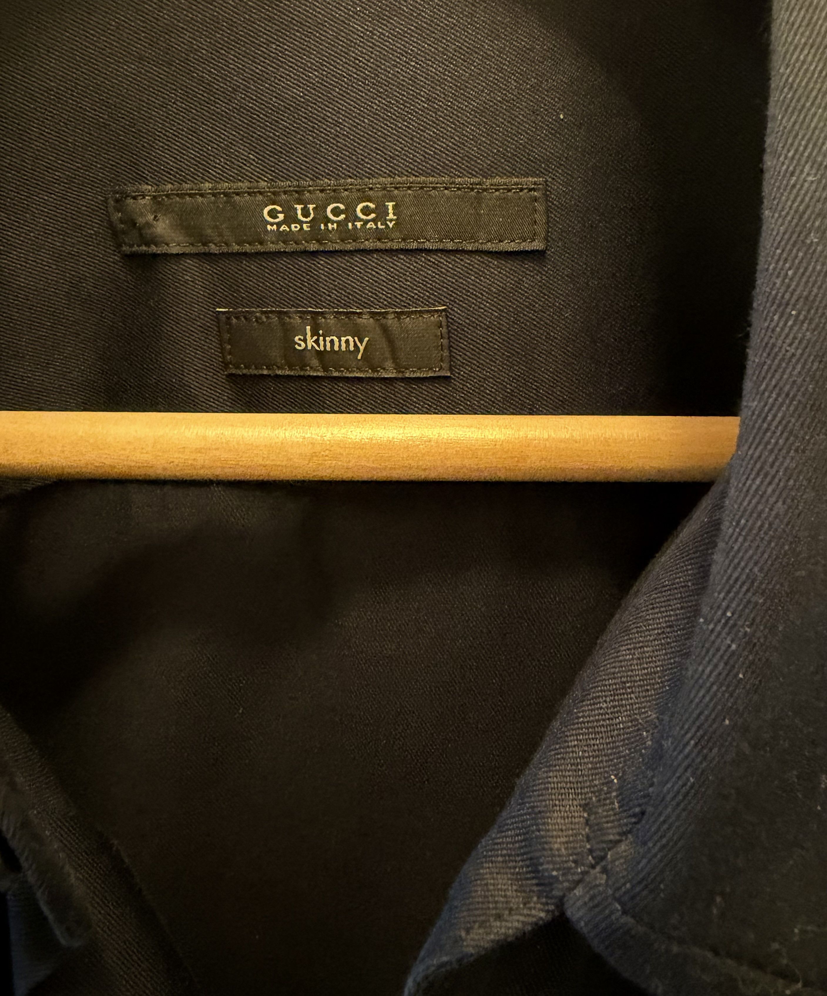 Gucci Tom Ford Designed S/S13 $668 Officer Shirt Size US XL / EU 56 / 4 - 2 Thumbnail