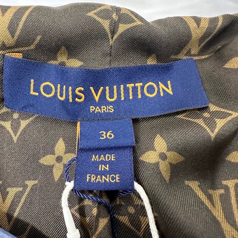 Louis Vuitton louis vuitton Solid double-breasted tweed jacket Size XS / US 0-2 / IT 36-38 - 4 Thumbnail