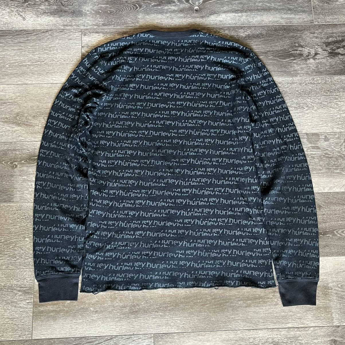 Hurley Vintage 2000s Hurley All Over Print Thermal Longsleeve Tee Size US XL / EU 56 / 4 - 2 Thumbnail
