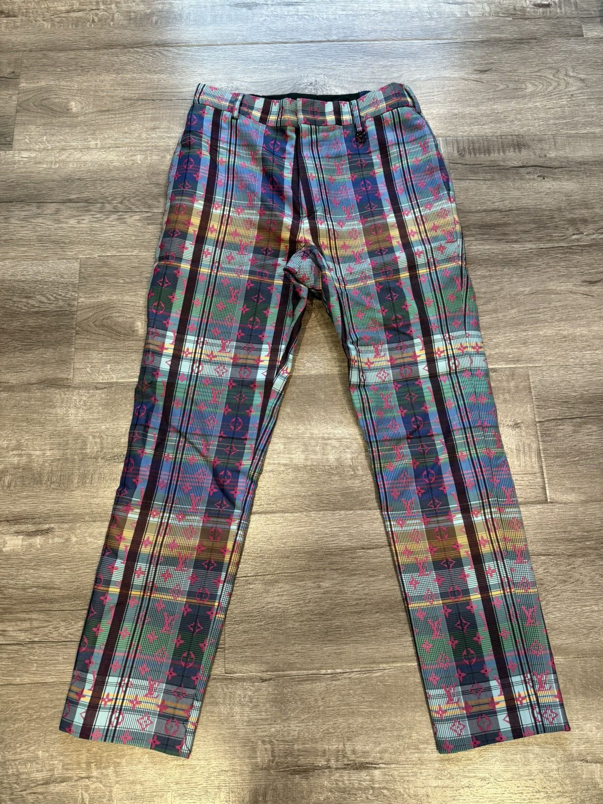 Louis Vuitton Louis Vuitton Multicolor Monogram Plaid Pants Size US 30 / EU 46 - 1 Thumbnail