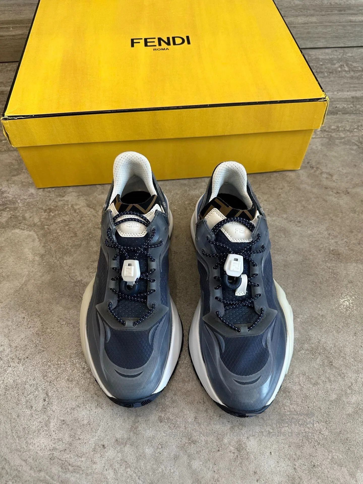 Fendi Fendi Flow Transparent Men's Sneakers. Size US 6 / EU 39 - 3 Thumbnail