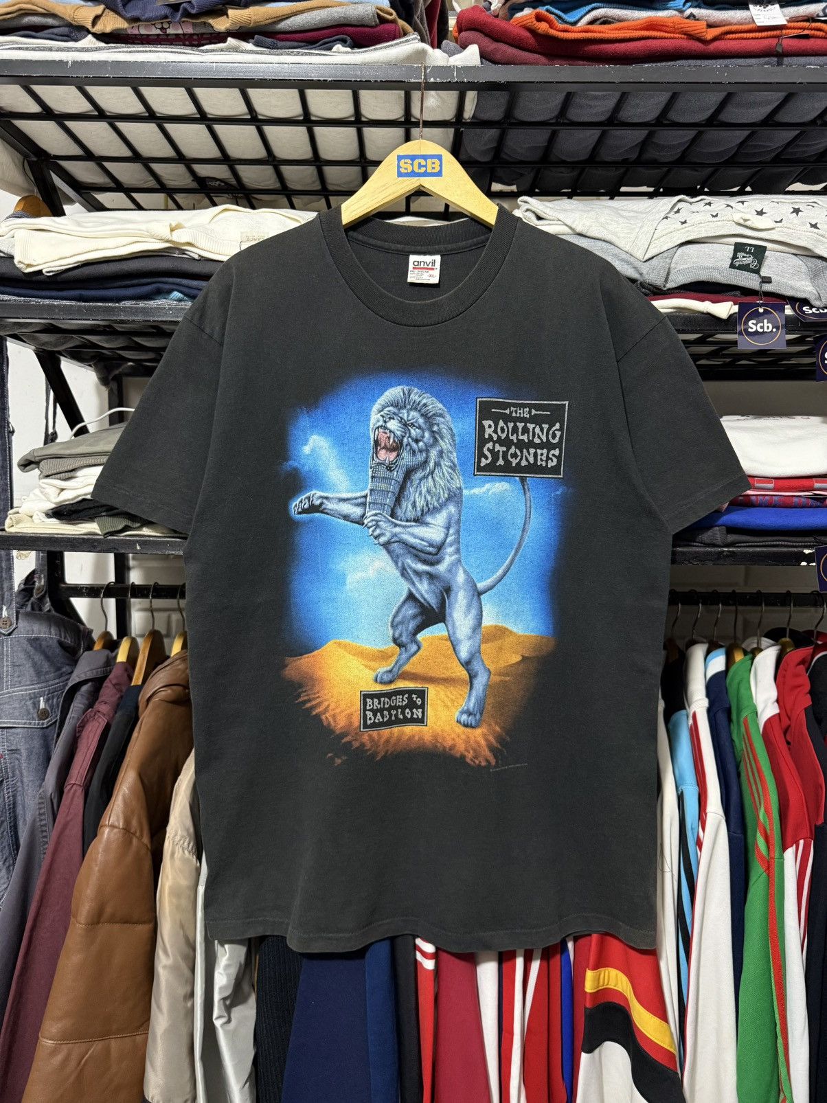 Band Tees Vintage rolling stones bridges to babylon world tour tshirt Size US XL / EU 56 / 4 - 1 Thumbnail