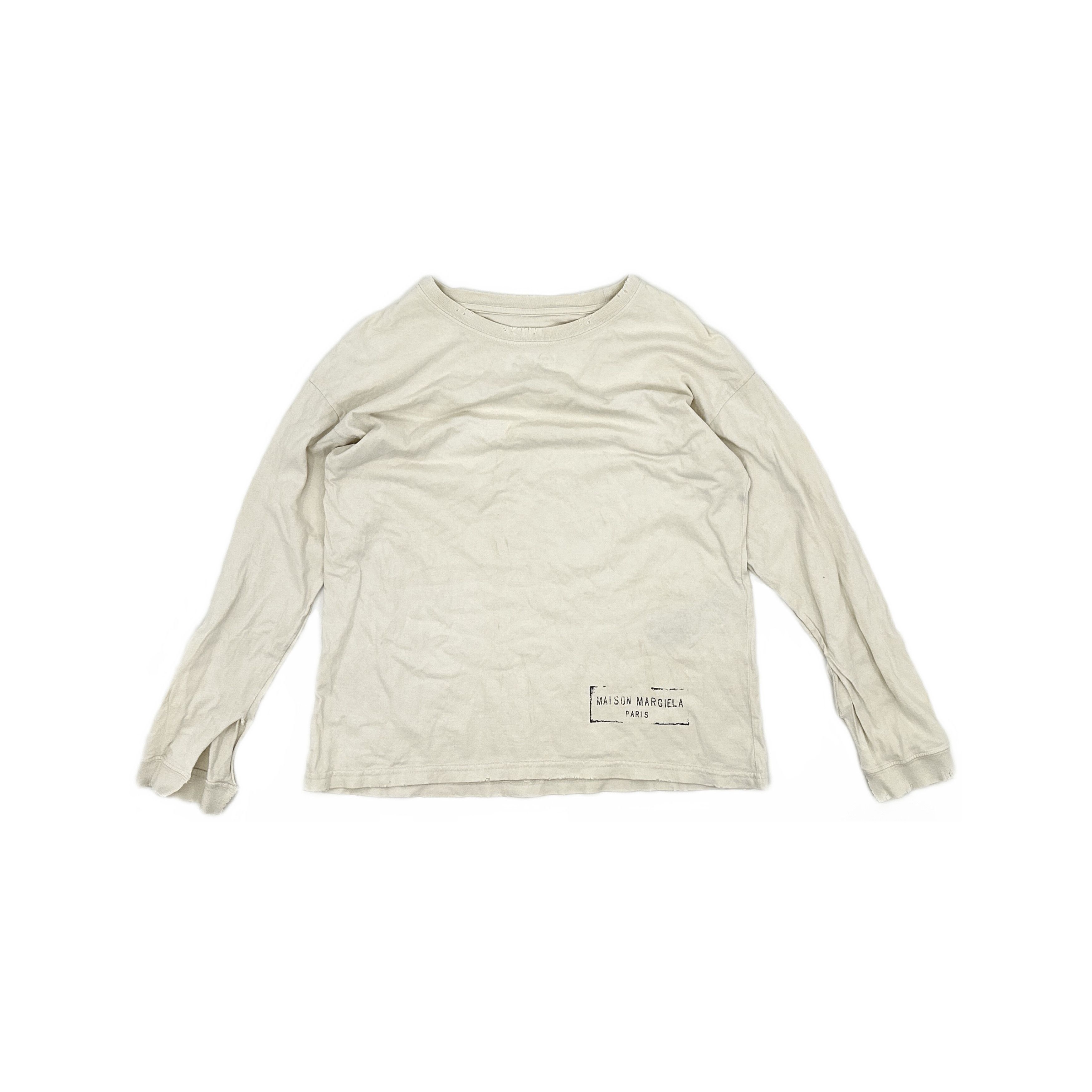 Maison Margiela Maison Margiela Logo Long Sleeve T-Shirt XS Size XS / US 0-2 / IT 36-38 - 1 Thumbnail