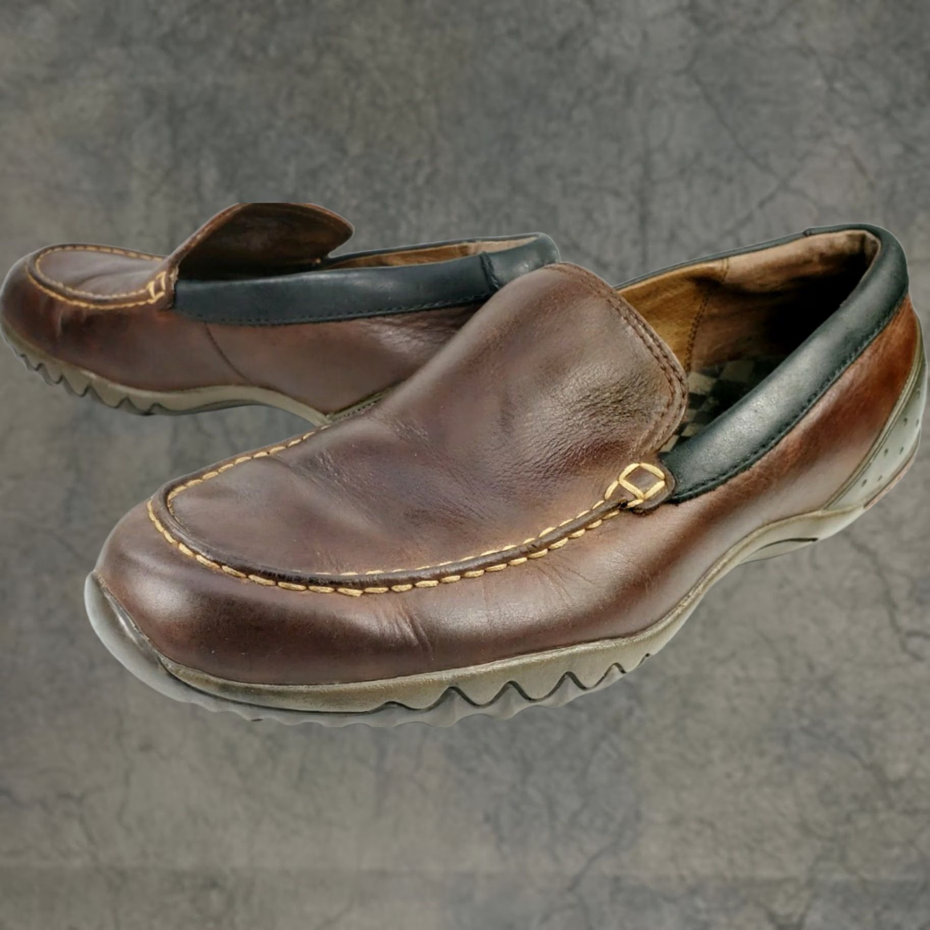 Merrell Merrell Men's Moc Toe Loafer Slip On Brown Leather Insole J73279 Size 9M Casual Workwear Outdoor Lifestyle Leather Upper Insole Material Leather Size US 9 / EU 42 - 1 Thumbnail