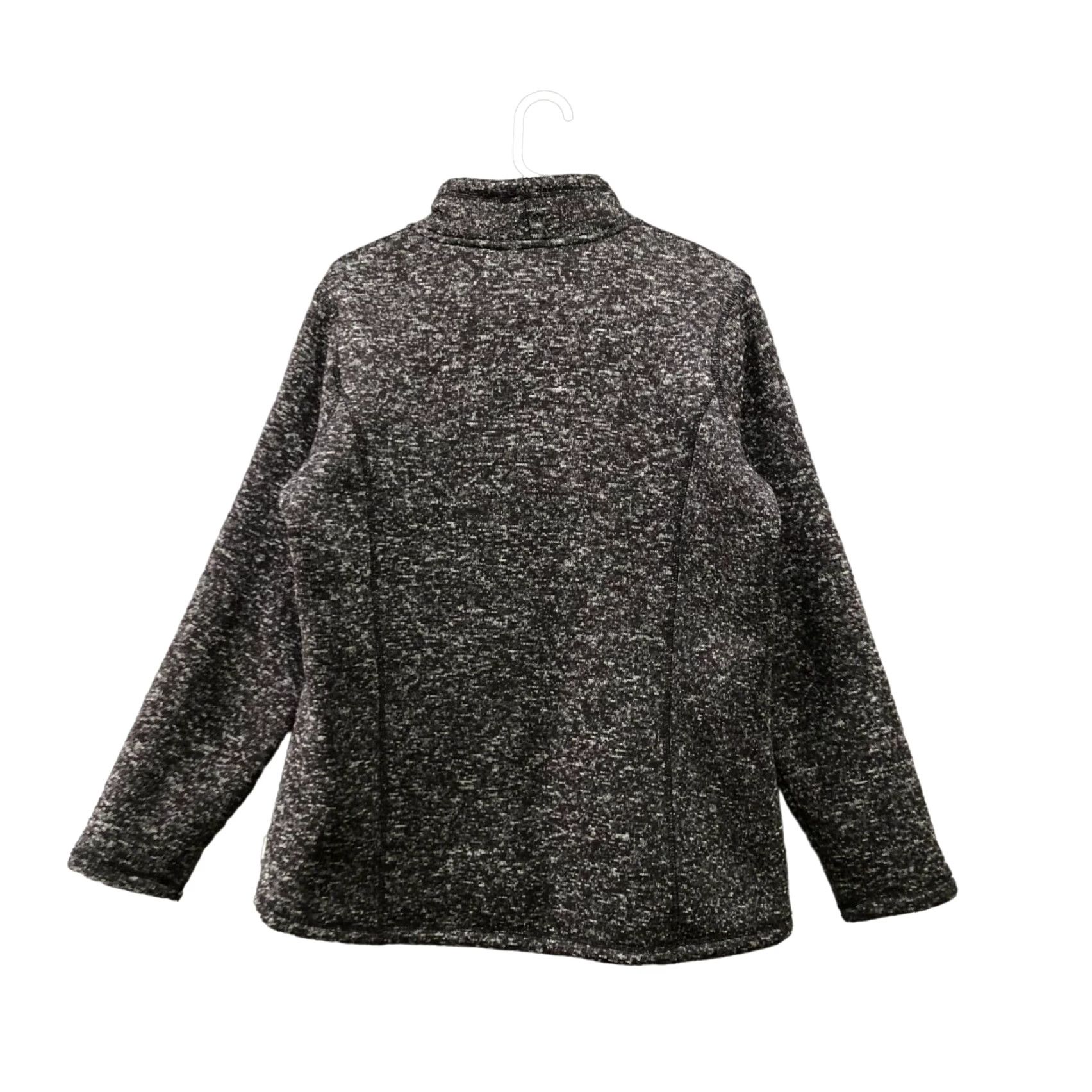 Avalanche Avalanche Mens L Dark Gray Heather Fleece Henley Mock Neck Pullover Sweater Snap Button Size US L / EU 52-54 / 3 - 2 Thumbnail