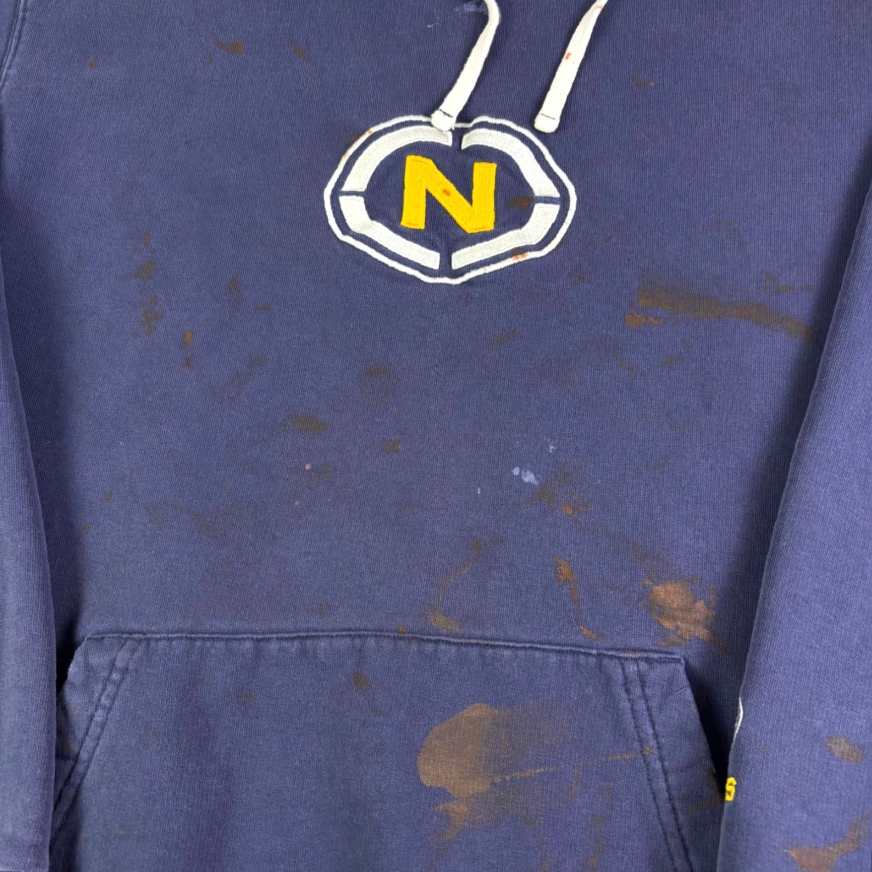 Nautica VINTAGE Nautica Hoodie Men 2XL Blue Distressed Graphic Logo Embroidered Pullover Knitted Fleece Sweatshirt Streetwear 90s Y2K Size US L / EU 52-54 / 3 - 7 Thumbnail
