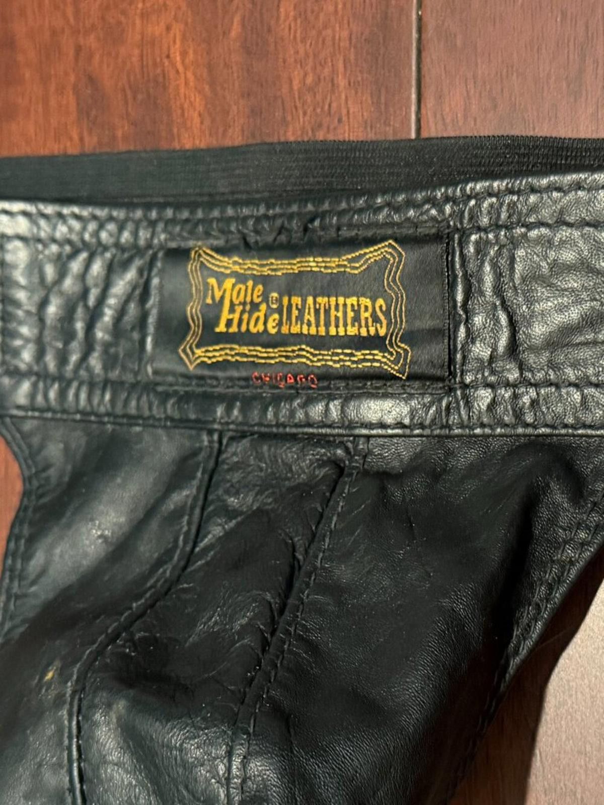 Other Male hide Leathers Chicago Men’s Leather Jockstrap Vintage Size ONE SIZE - 5 Thumbnail
