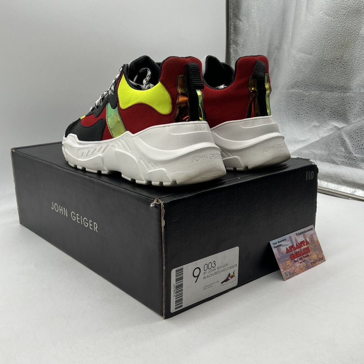 John Geiger John Geiger 003 Black red lime Size US 9 / EU 42 - 4 Thumbnail