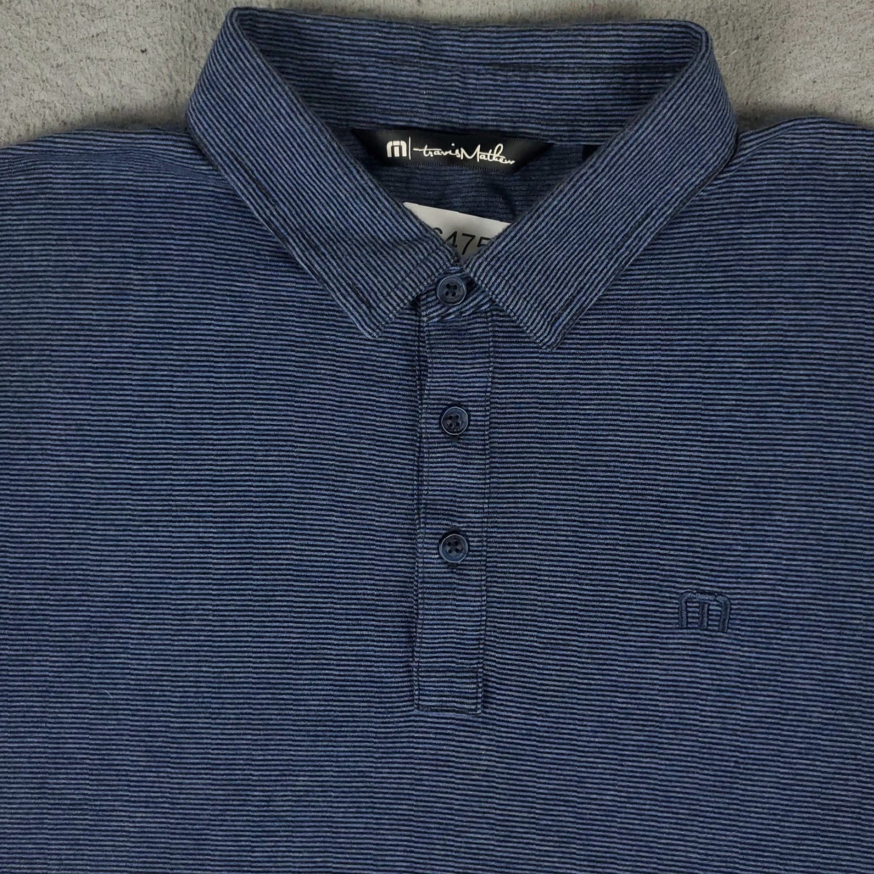 TravisMathew Travis Mathew Polo Shirt Mens Size Medium Blue Golf World Tour Short Sleeve Size US M / EU 48-50 / 2 - 2 Thumbnail