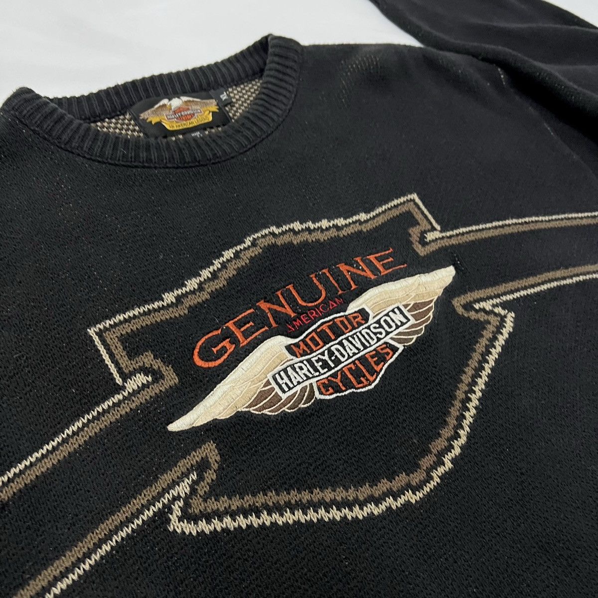 Harley Davidson Vintage Harley Davidson Sweater Size US XL / EU 56 / 4 - 6 Thumbnail