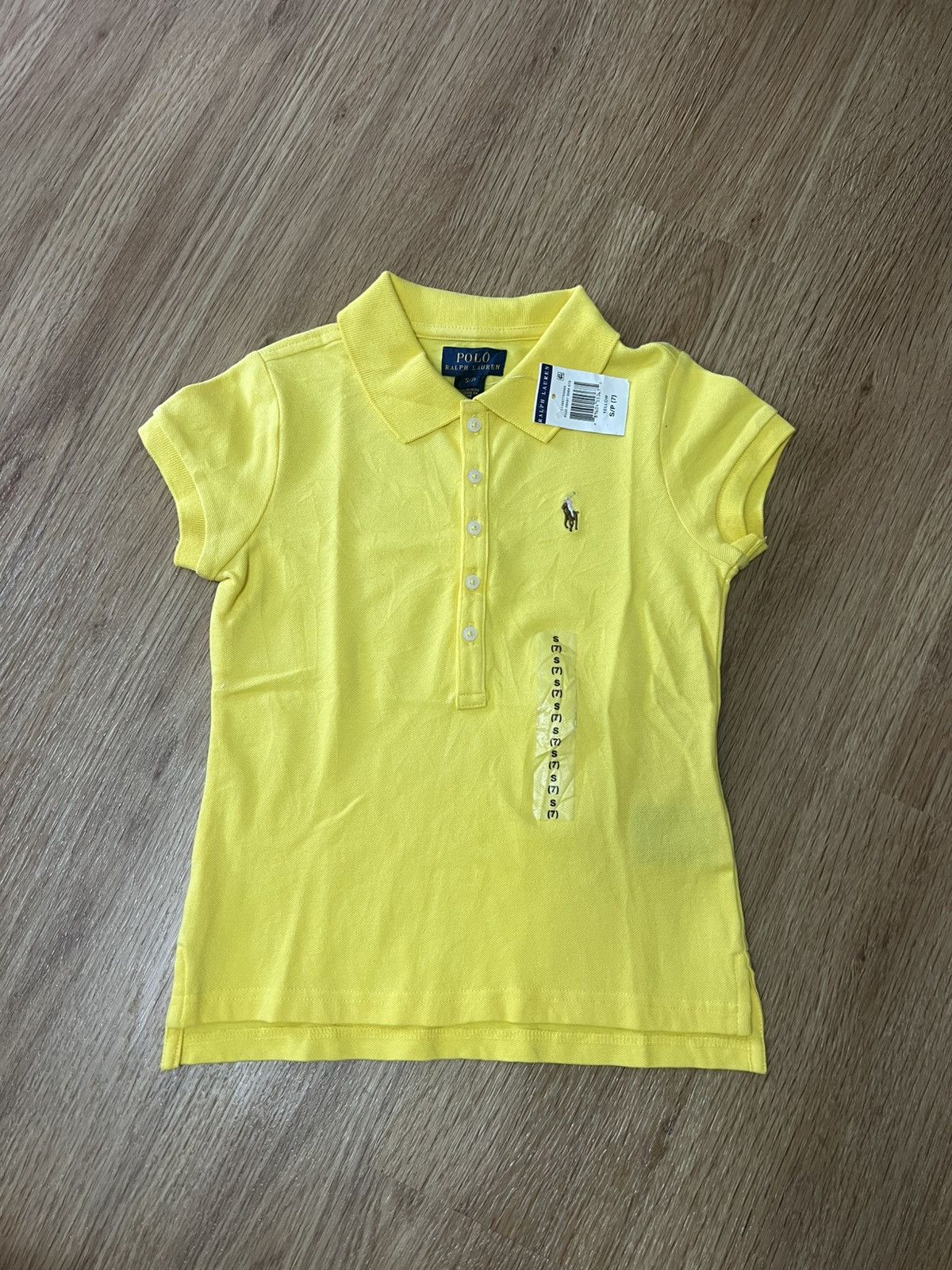 Polo Ralph Lauren × Ralph Lauren × Vintage Polo Ralph Lauren Classic yellow polo with 5 buttons Size S / US 4 / IT 40 - 2 Thumbnail