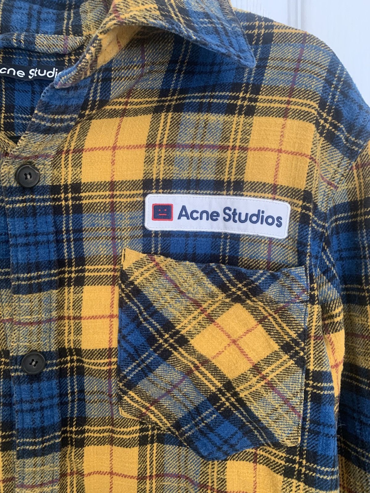 Acne Studios Acne Studios Plaid Flannel Shirt Oversized Face Logo-Size XS Size US XS / EU 42 / 0 - 2 Thumbnail