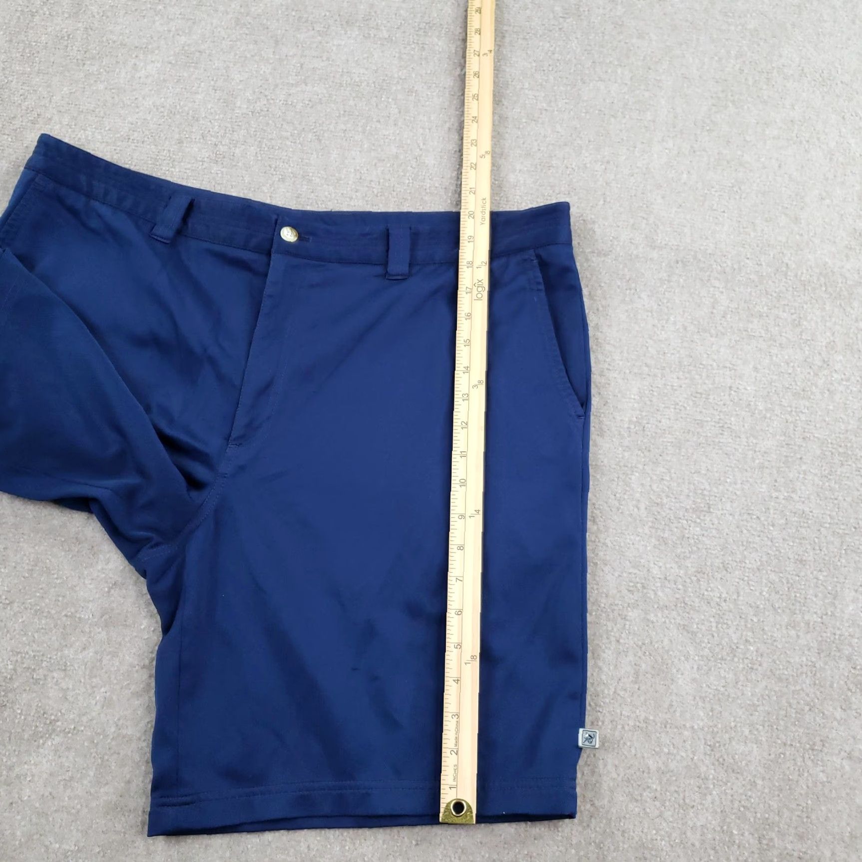 Vintage Zero Restriction Tour Series Shorts Mens 40 Blue Golf Performance Polyester Pockets Regular Inseam 9.5 in Size US 40 / EU 56 - 4 Thumbnail