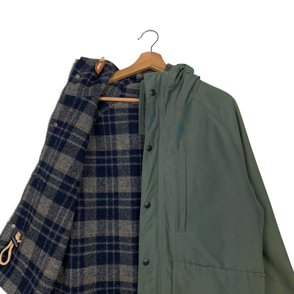 Silas SILAS Checked Fleece Lined Hoodie Jacket #2492-C112 Size US M / EU 48-50 / 2 - 11 Thumbnail