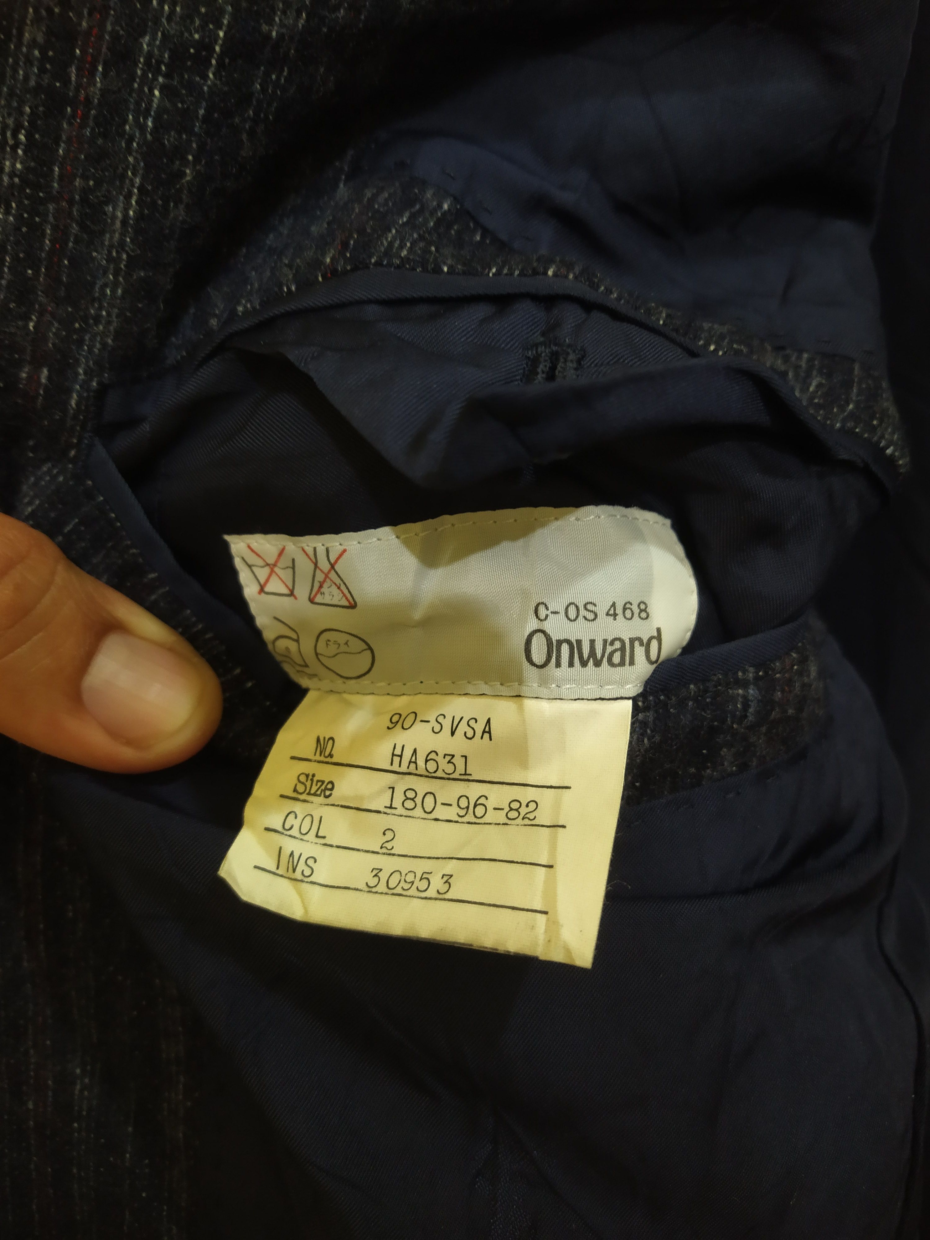 Saint Laurent Paris Vintage 90s Yves Saint Laurent Pinstripe Wool Blazer Size 40L - 10 Thumbnail
