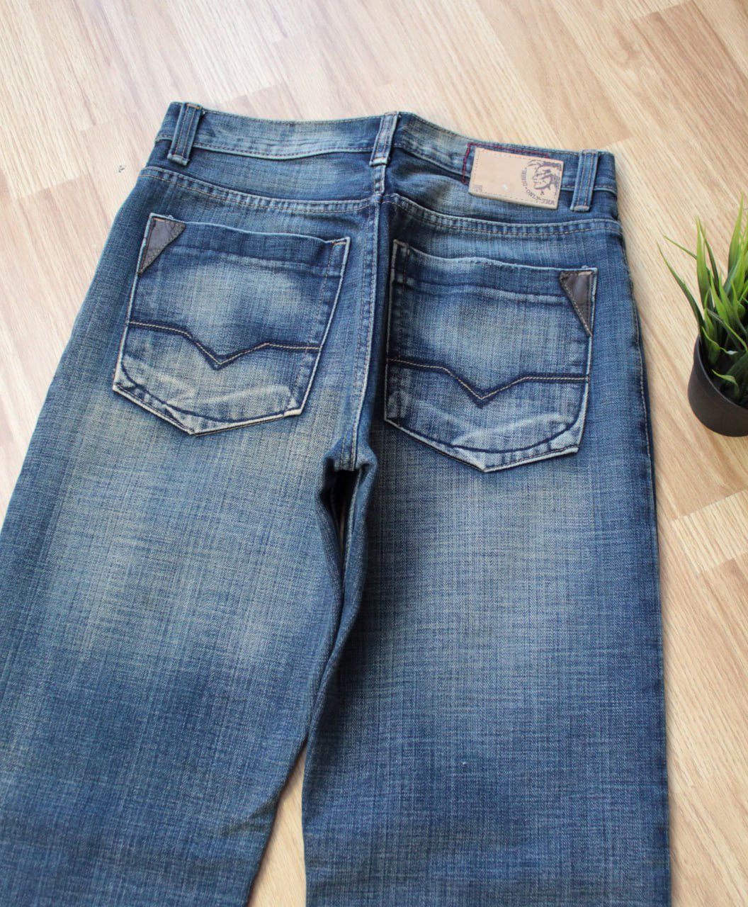 Diesel 🔥 Rare Diesel Washed Faded Denim Y2K Baggy Pants Japan Jeans Size US 32 / EU 48 - 2 Thumbnail