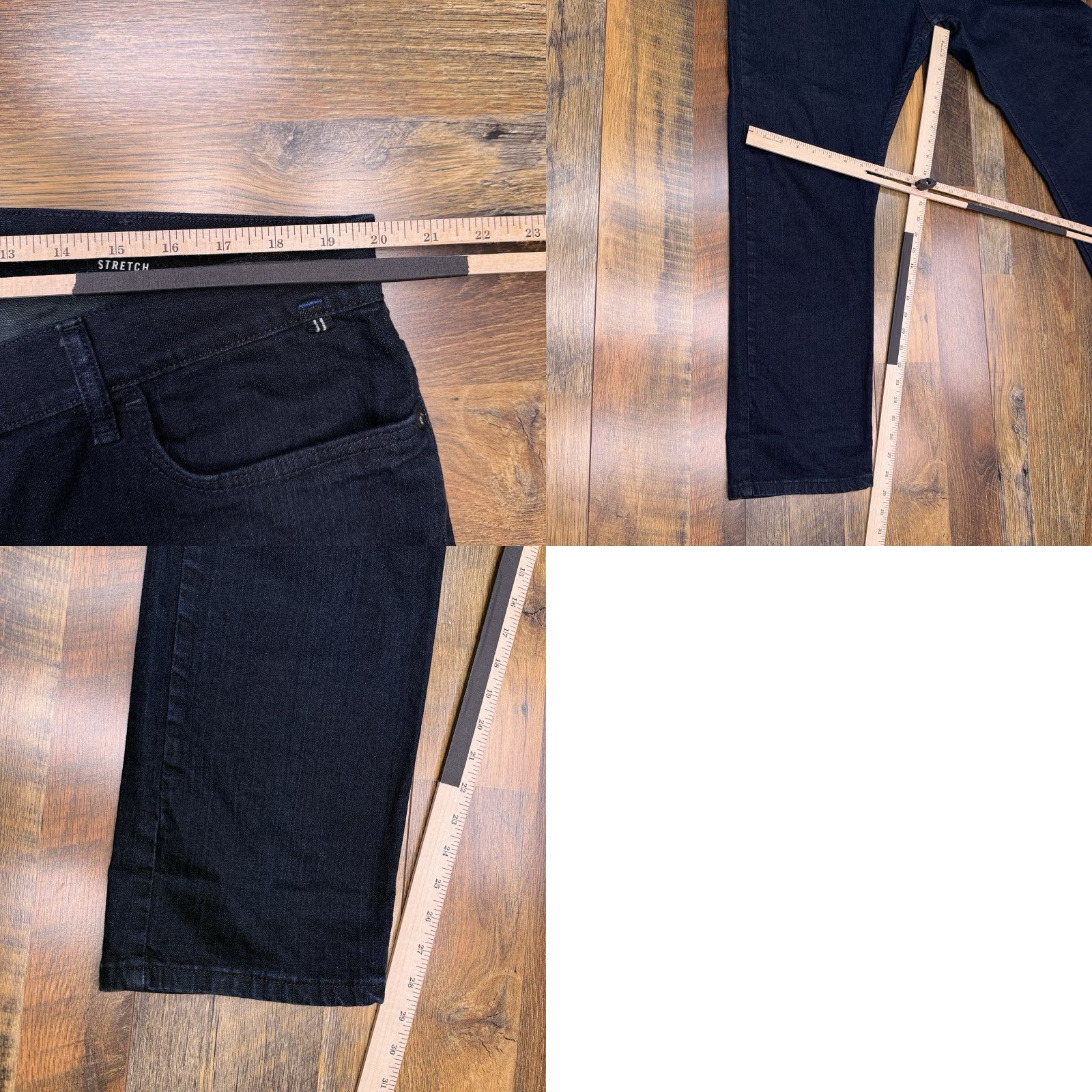 Nautica Nautica Jeans Mens 40x30 Dark Wash Mid Rise Stretch Denim City Regular Straight 5-Pocket Blue Size US 40 / EU 56 - 9 Thumbnail