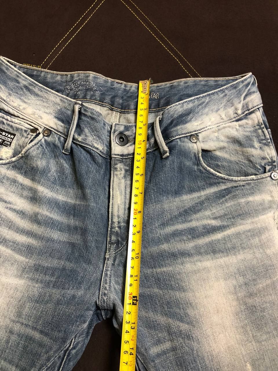 G-Star G-Star Raw Jeans Mens 3D Slim Button Fly Moto Denim Size US 29 - 14 Thumbnail