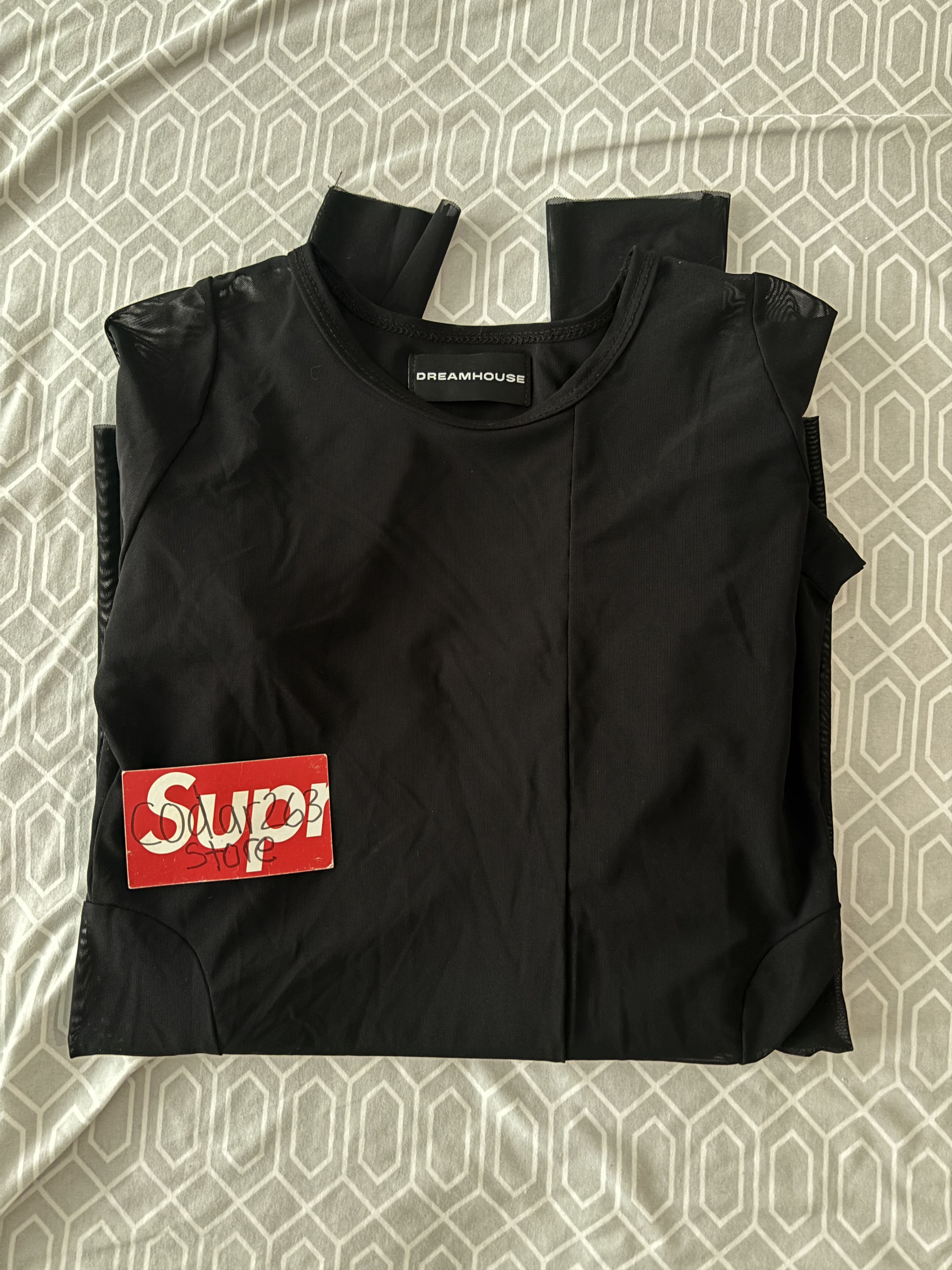 Rick Owens Dreamhouse Window Mesh Longsleeve Tee - Small Black Size US S / EU 44-46 / 1 - 1 Thumbnail