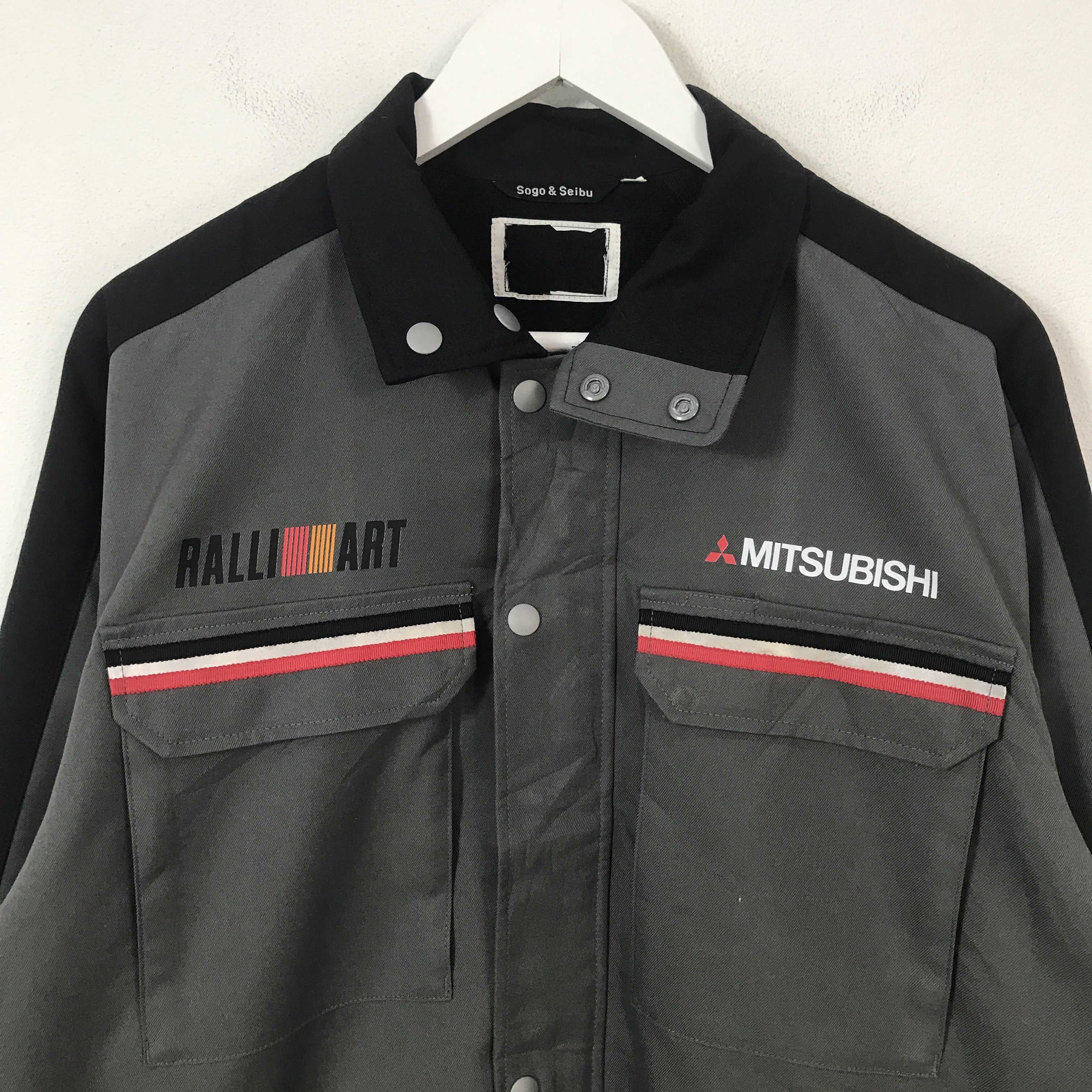 Japanese Brand Vtg Mitsubishi ralliart Racing Work Custom jacket K69B11 Size US L / EU 52-54 / 3 - 4 Thumbnail