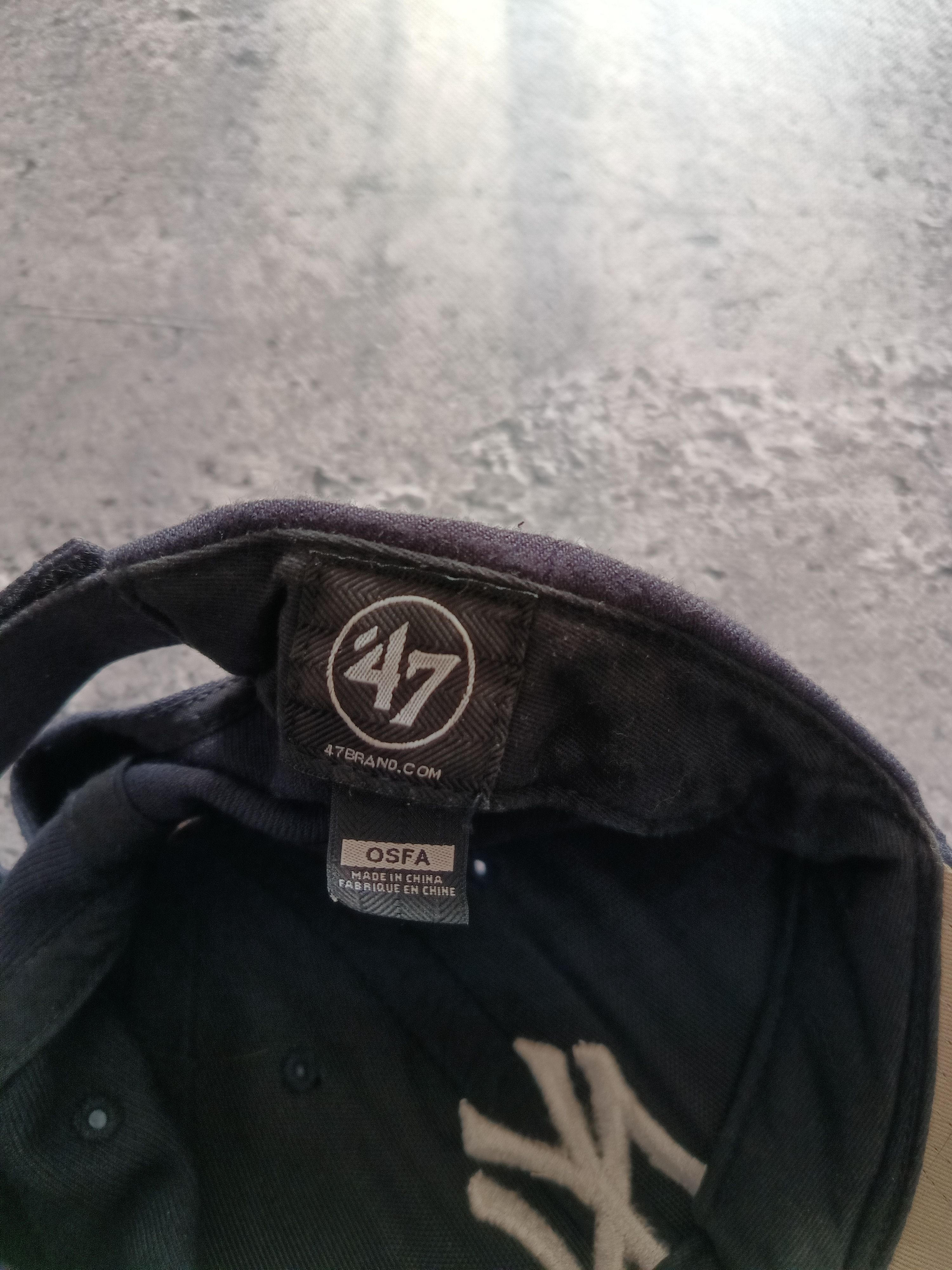 47 × 47 Brand × MLB New York Yankees Hat Cap Strapback Black '47 MLB Baseball NY Size ONE SIZE - 5 Thumbnail