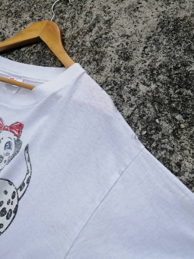 Hanes × Vintage Vintage 90s Hanes Dog Cartoon Graphic Tee Size US M / EU 48-50 / 2 - 14 Thumbnail
