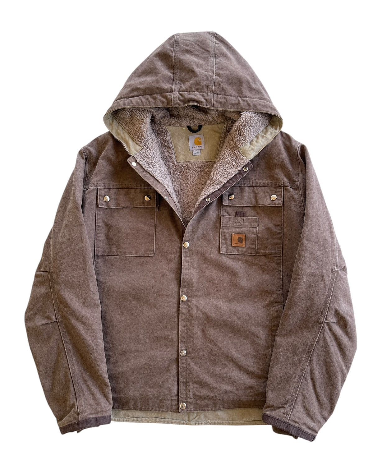 Carhartt Carhartt J284 FWD Sherpa Sandstone Multipocket Hooded Size US XL / EU 56 / 4 - 1 Thumbnail