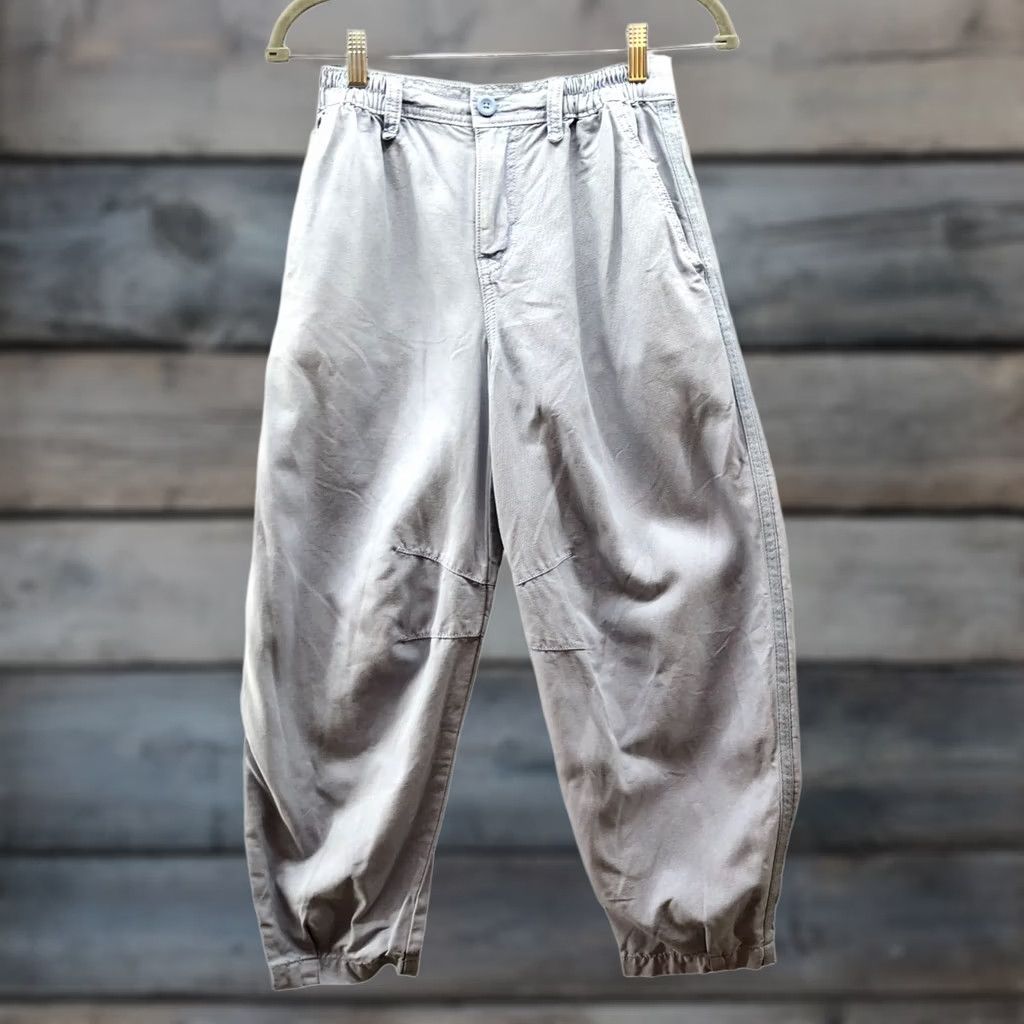 Vintage Aerie Womens XS Light Blue High Rise Lyocell Baggy Relaxed Barrel Leg Pants Size 26" / US 2 / IT 38 - 1 Thumbnail