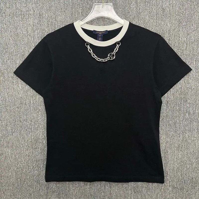Louis Vuitton Louis Vuitton Black Cotton Women's T-Shirt 0089 Size XS / US 0-2 / IT 36-38 - 1 Thumbnail