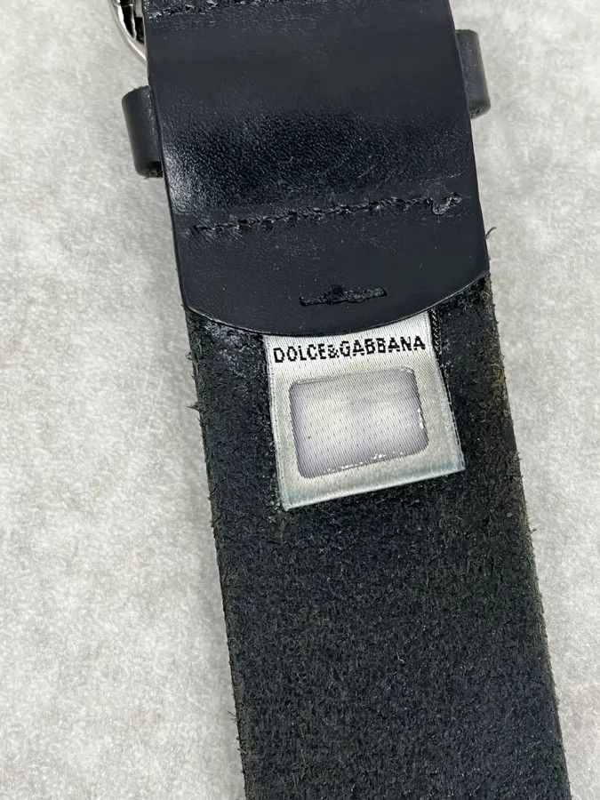 Dolce & Gabbana 2000s Dolce & Gabbana Black Leather Belt Size ONE SIZE - 6 Thumbnail