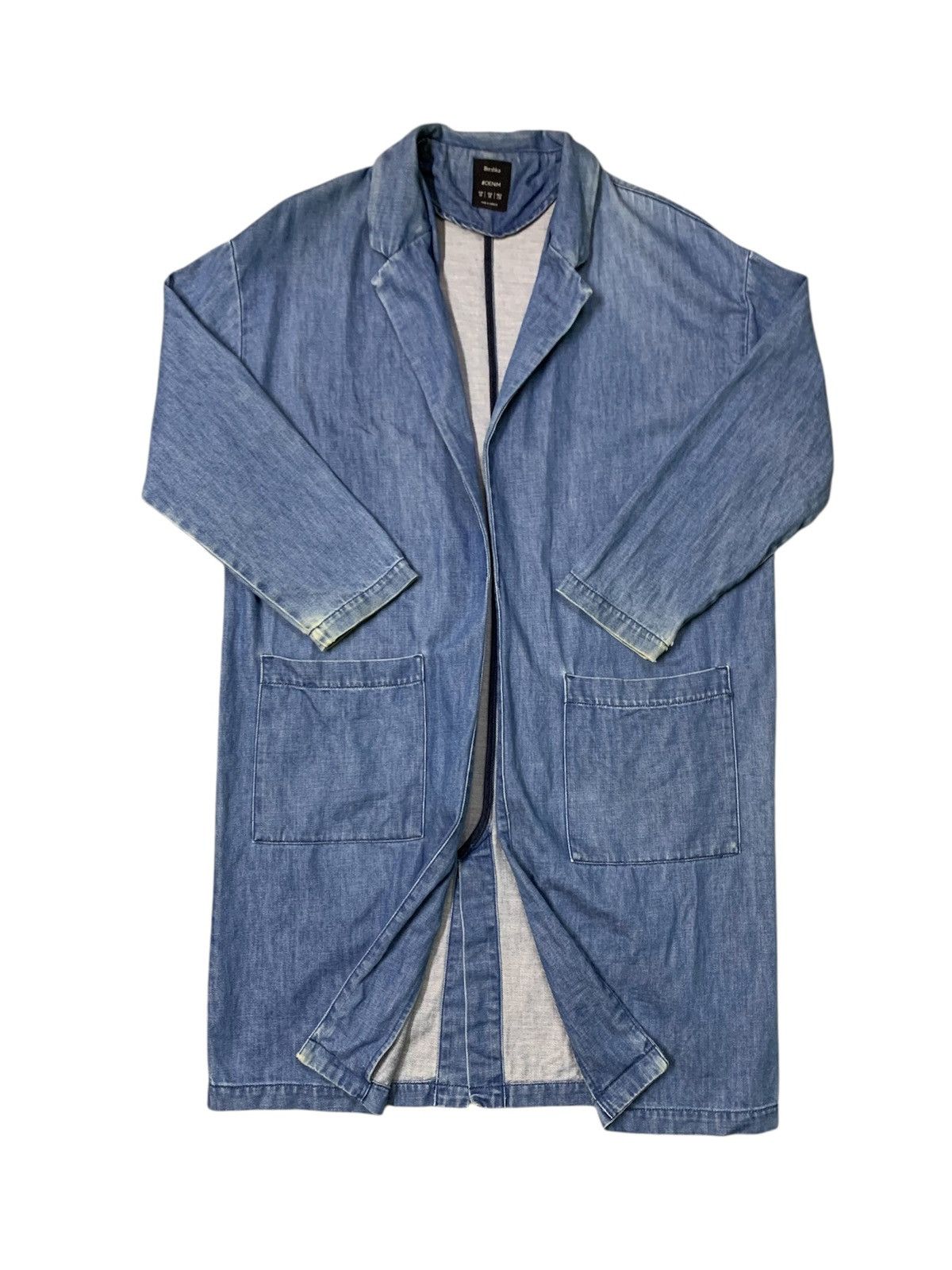 Bershka BERSHKA LONG JACKET DENIM Size US M / EU 48-50 / 2 - 1 Thumbnail