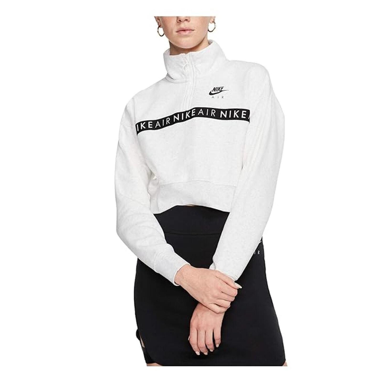 Nike Nike Women's Air Half-Zip Cropped Sweatshirt SZ XSM Size XS / US 0-2 / IT 36-38 - 1 Thumbnail