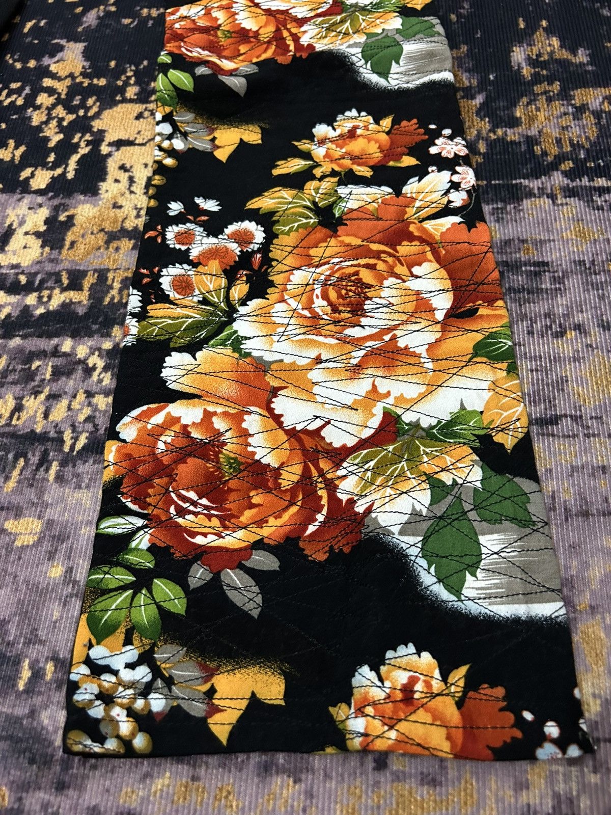 Japanese Brand Japanese Brand Glamdy Flower Motive Restructure Flare Pants Size US 32 / EU 48 - 7 Thumbnail
