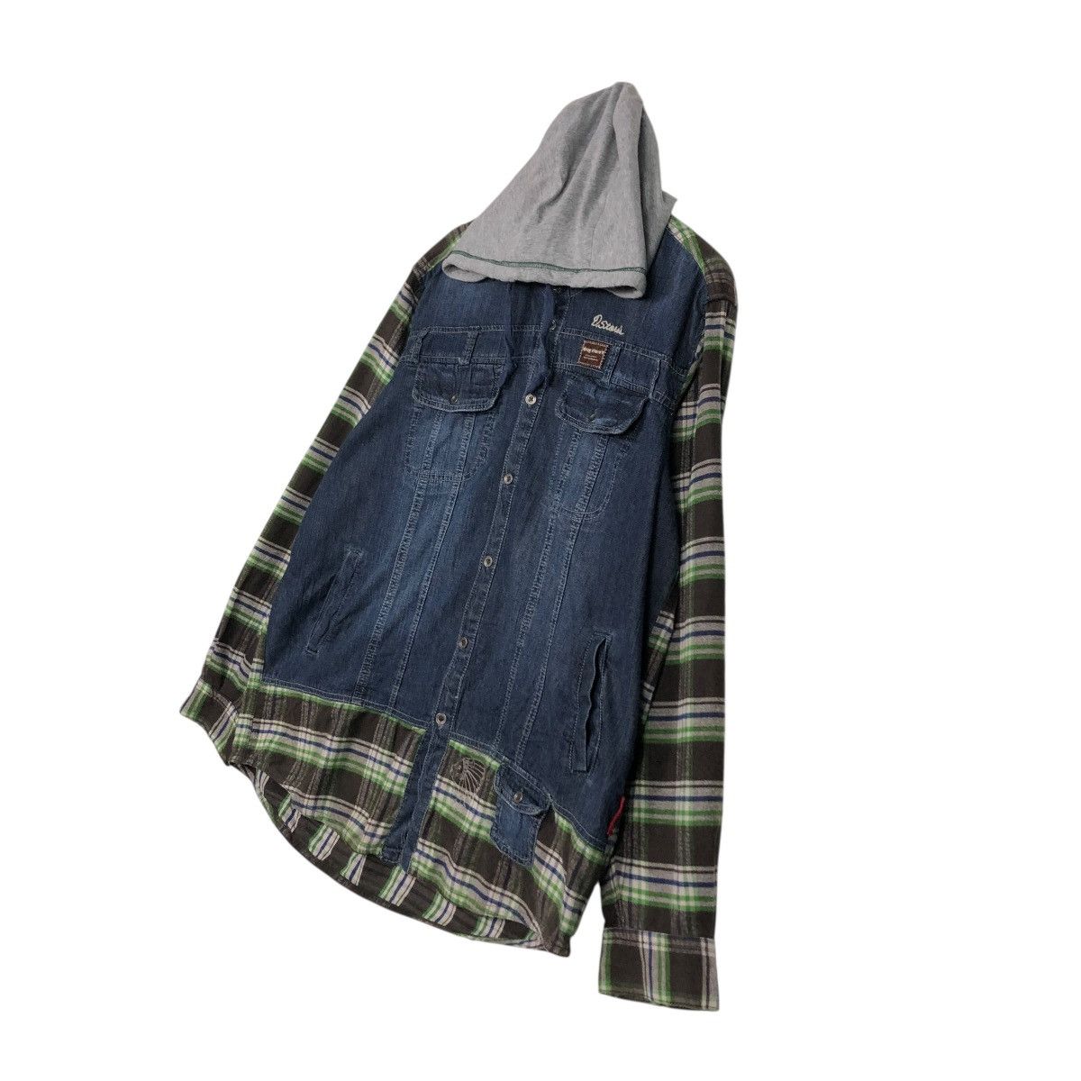 Hysteric Glamour 🔥VINTAGE BIKER JACKET HOODIE TARTAN DESIGN DRUG STORE’S Size US M / EU 48-50 / 2 - 4 Thumbnail