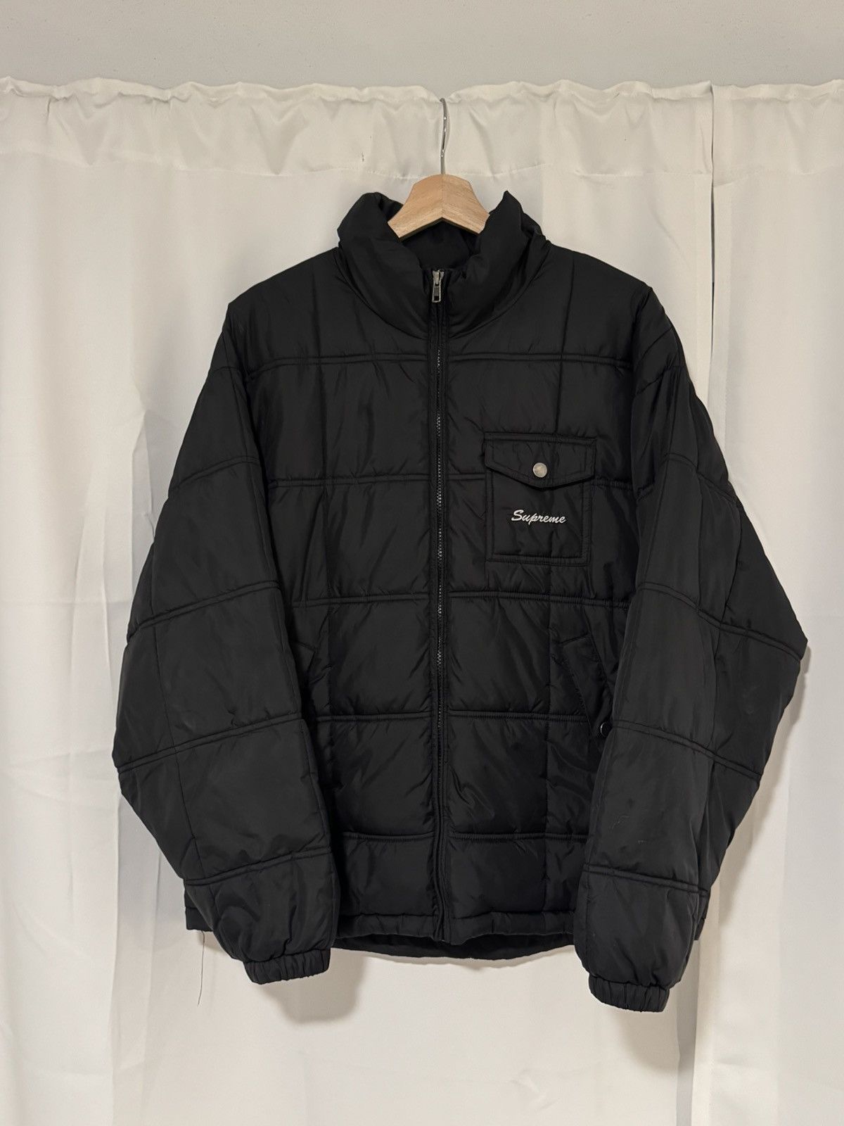 Supreme Supreme Black Iggy Pop Quilted Puffer Jacket Size US M / EU 48-50 / 2 - 2 Thumbnail