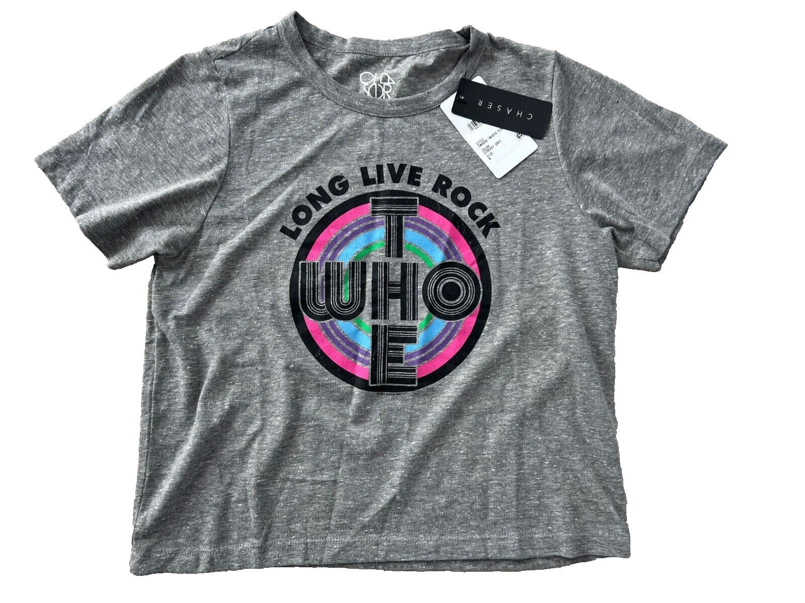 Chaser Brand Chaser The Who Long Live Rock Tee Streaky Grey ( M ) Size M / US 6-8 / IT 42-44 - 2 Thumbnail