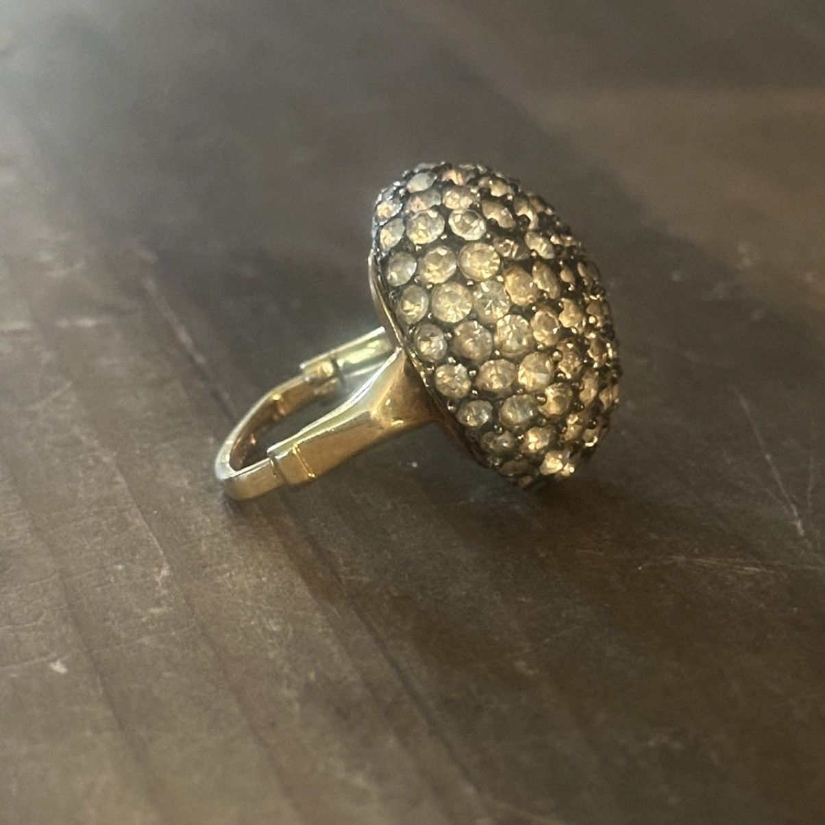 Other × Vintage Vintage Vendome paved crystal dome cocktail ring Size ONE SIZE - 7 Thumbnail