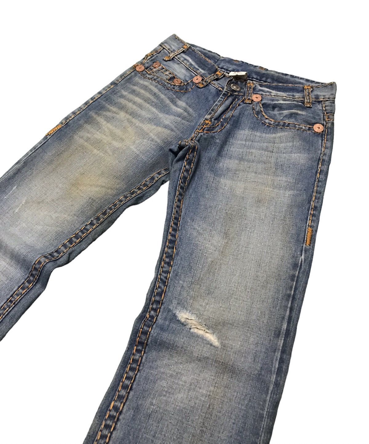 True Religion Vintage True Religion Billy Super T Distressed Denim Jeans Size US 30 / EU 46 - 3 Thumbnail