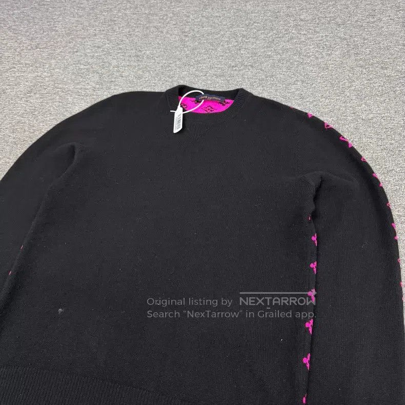 Louis Vuitton Louis Vuitton Cashmere full-print presbyopic sweater Size US XL / EU 56 / 4 - 3 Thumbnail