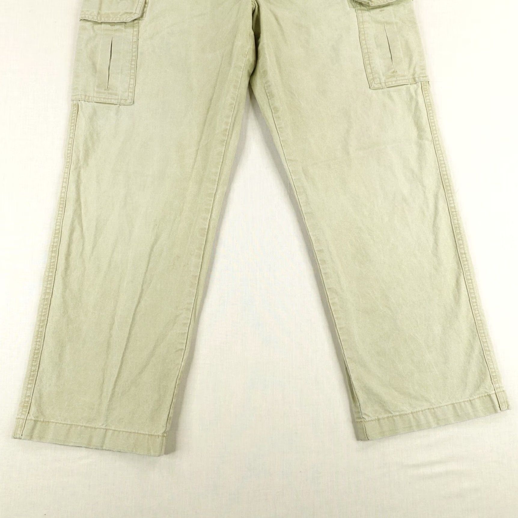 Vintage VINTAGE L.L. Bean Cargo Pants Mens 35x29 Beige Comfort Waist Easy Care Travel Work Size US 35 - 3 Thumbnail
