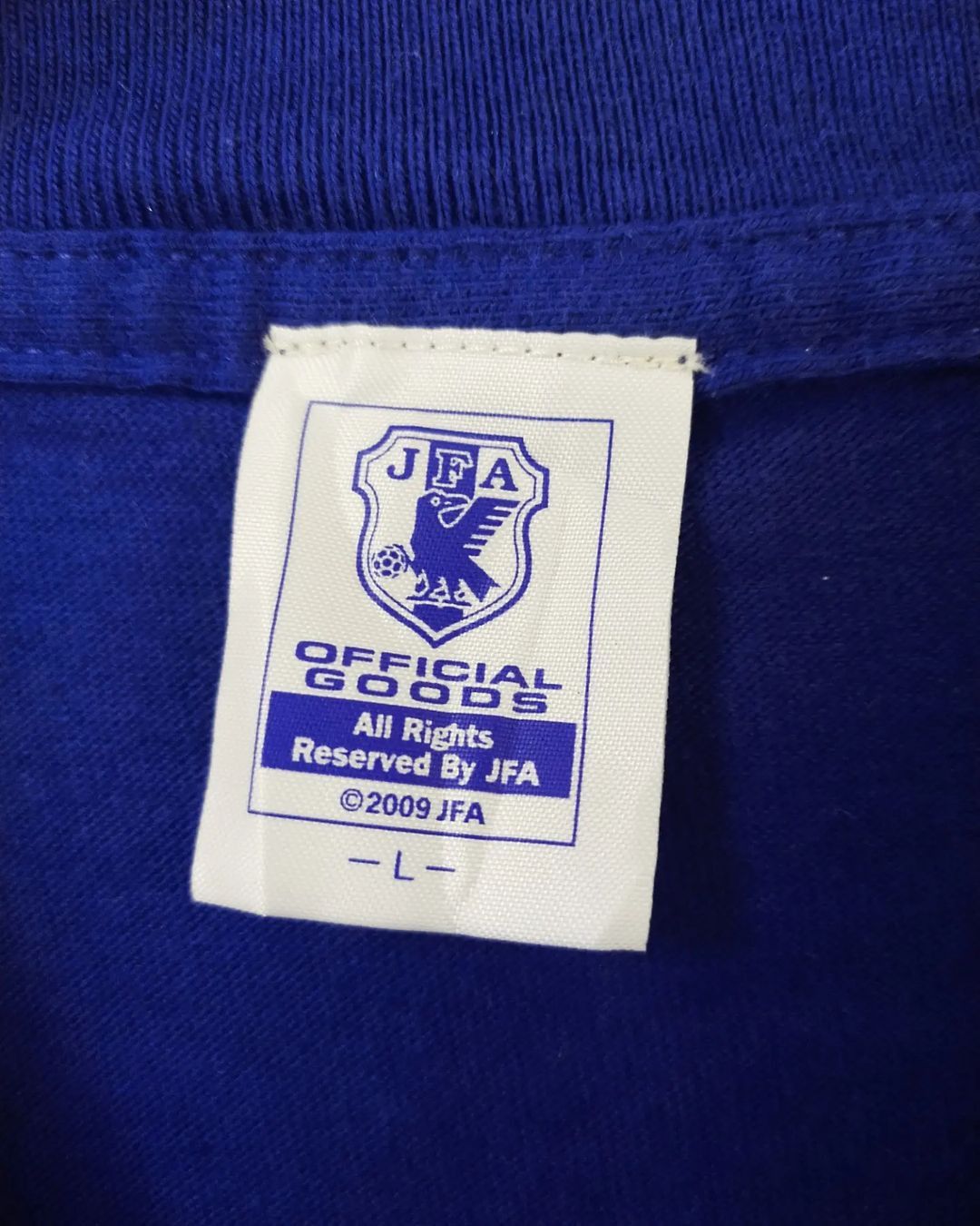 Adidas × Japanese Brand Japan National Team Big Print Samurai Blue Tees Size US L / EU 52-54 / 3 - 5 Thumbnail