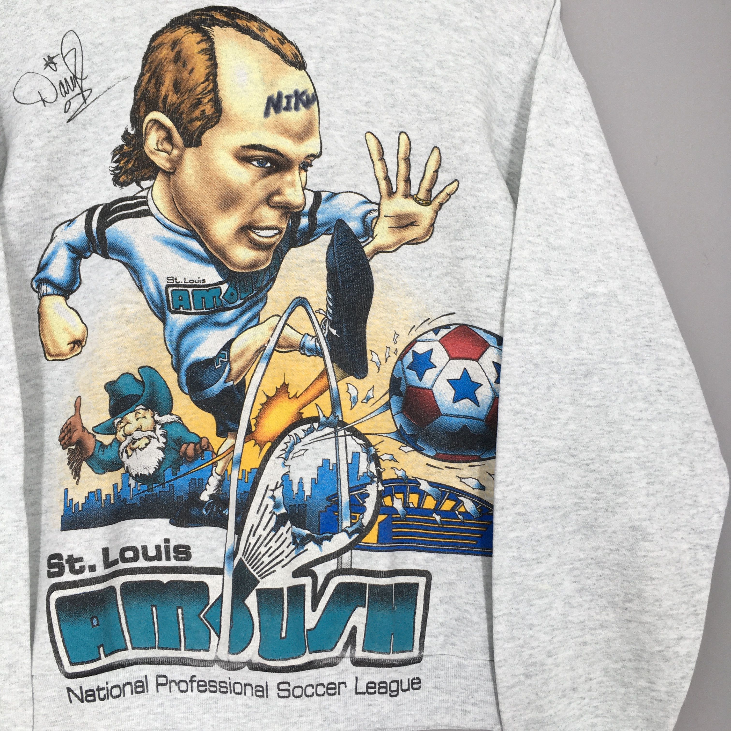 Fruit Of The Loom × Vintage Vintage Rare St. Louis Ambush MASL Sweatshirt Medium Size US M / EU 48-50 / 2 - 2 Thumbnail