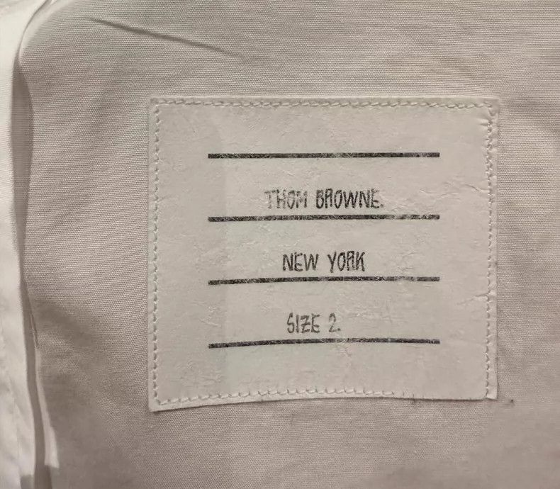 Thom Browne Thom Browne Classic three-color logo shirt with door flap 2 Size US M / EU 48-50 / 2 - 4 Thumbnail