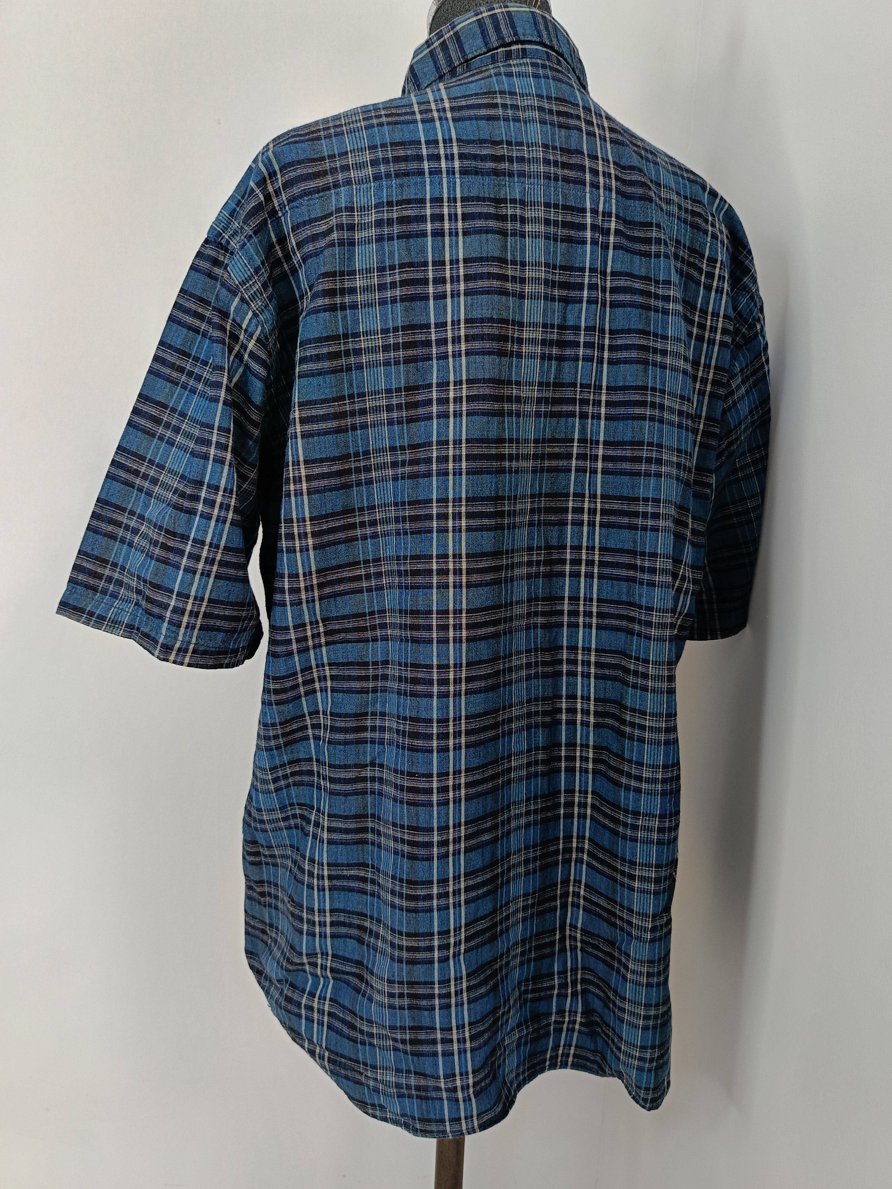 45rpm 45RPM studio by R 3 Japan blue plaid indigo pullover shirt Size US L / EU 52-54 / 3 - 8 Thumbnail