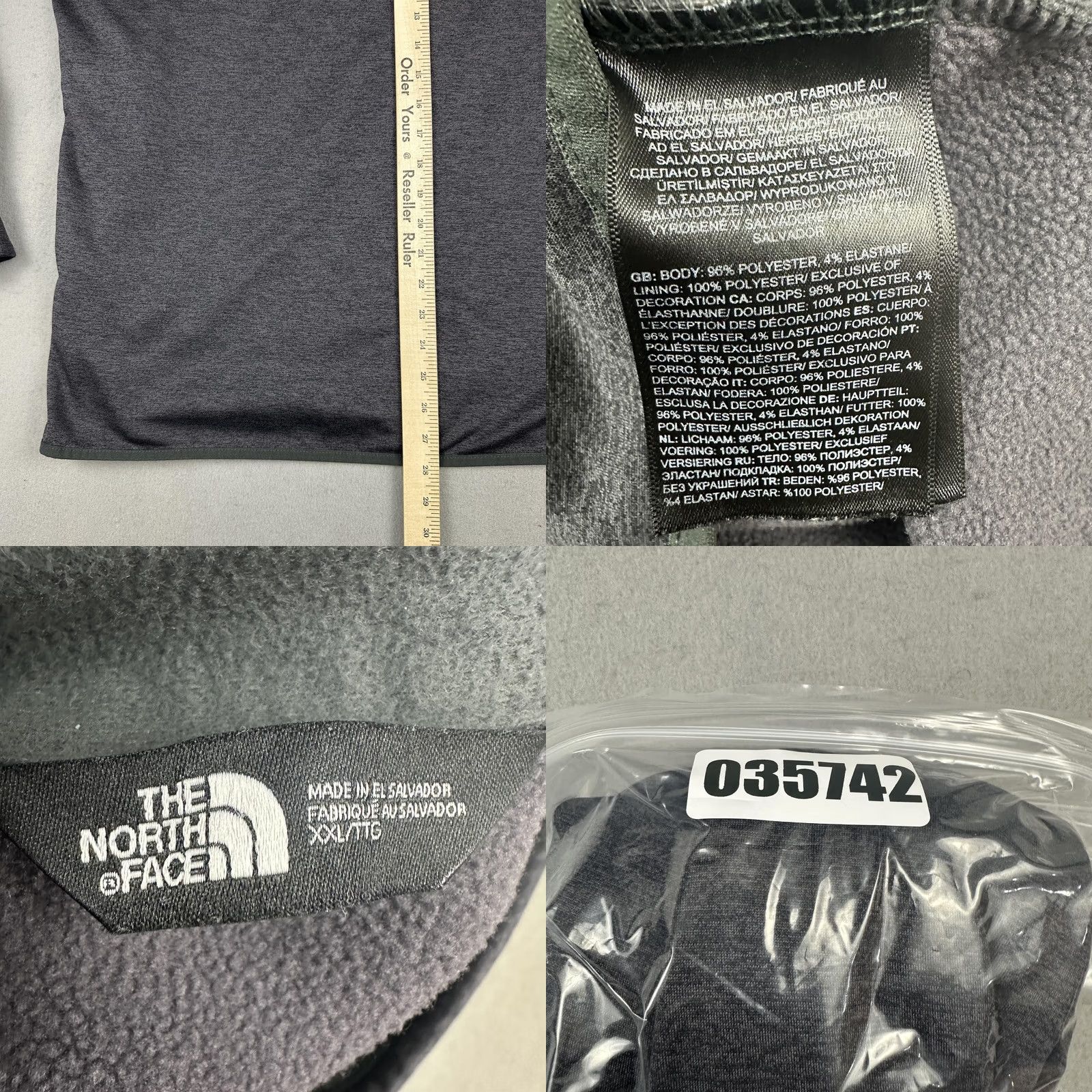 The North Face The North Face Sweater Men 2XL Gray 1/4 Zip Pullover Zip Pocket Outdoor Size US XXL / EU 58 / 5 - 8 Thumbnail