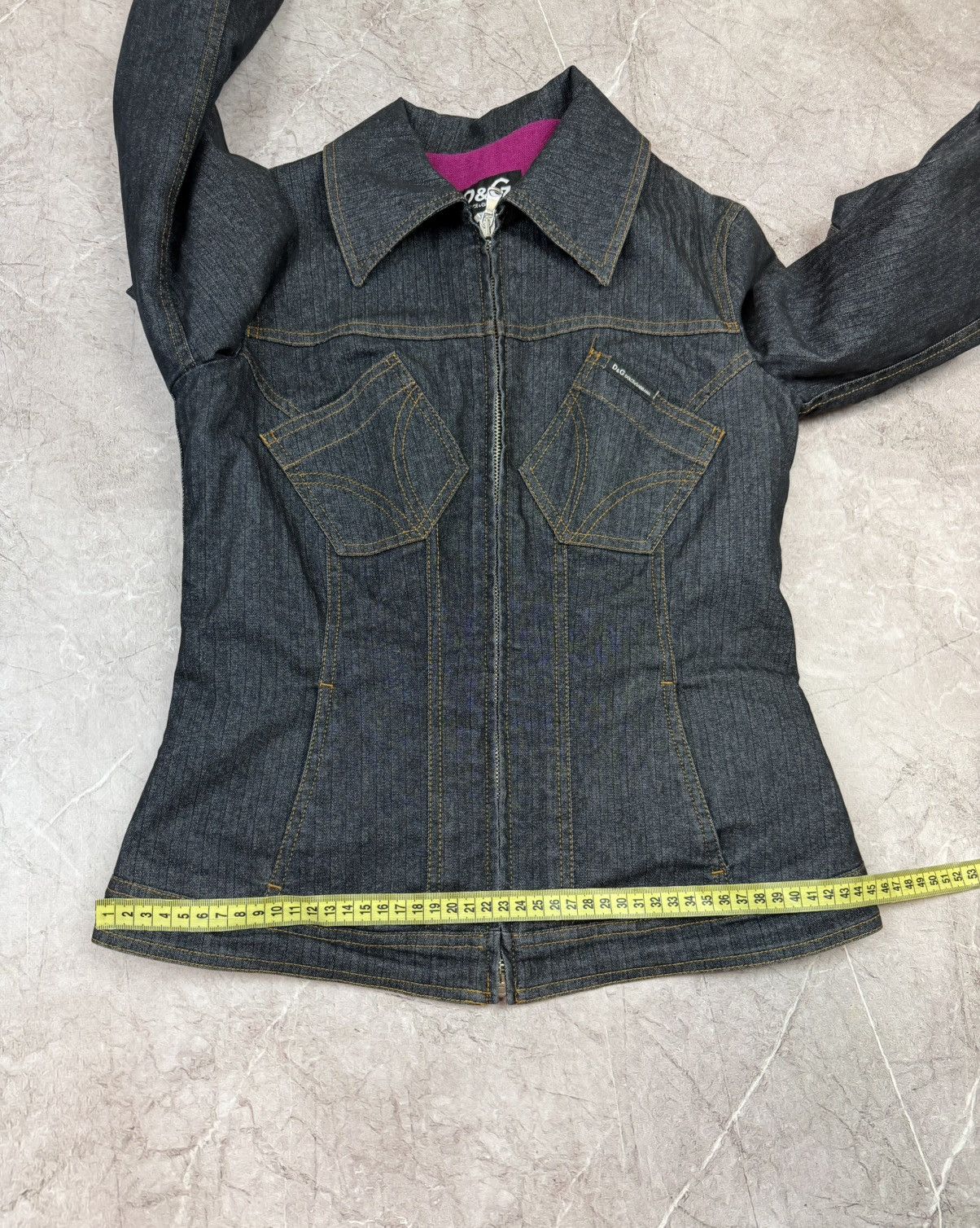 Dolce & Gabbana Dolce & Gabbana Blue Denim Butterfly Jeans Jacket Size S / US 4 / IT 40 - 19 Thumbnail