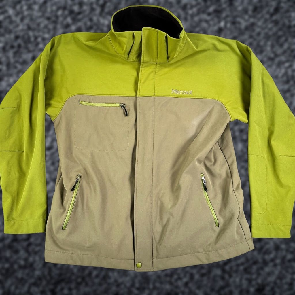 Marmot Marmot Soft Shell Jacket Full Zip Long Sleeve Men’s XL Green Fleece Lined Size US XL / EU 56 / 4 - 1 Thumbnail